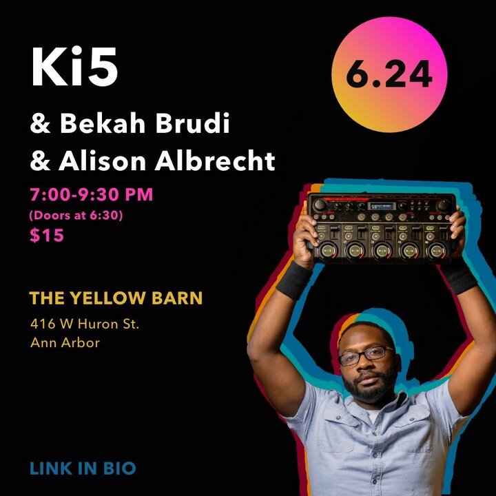 Come see Ki5 &amp; Friends at The Yellow Barn tomorrow!

Link in Bio for tickets