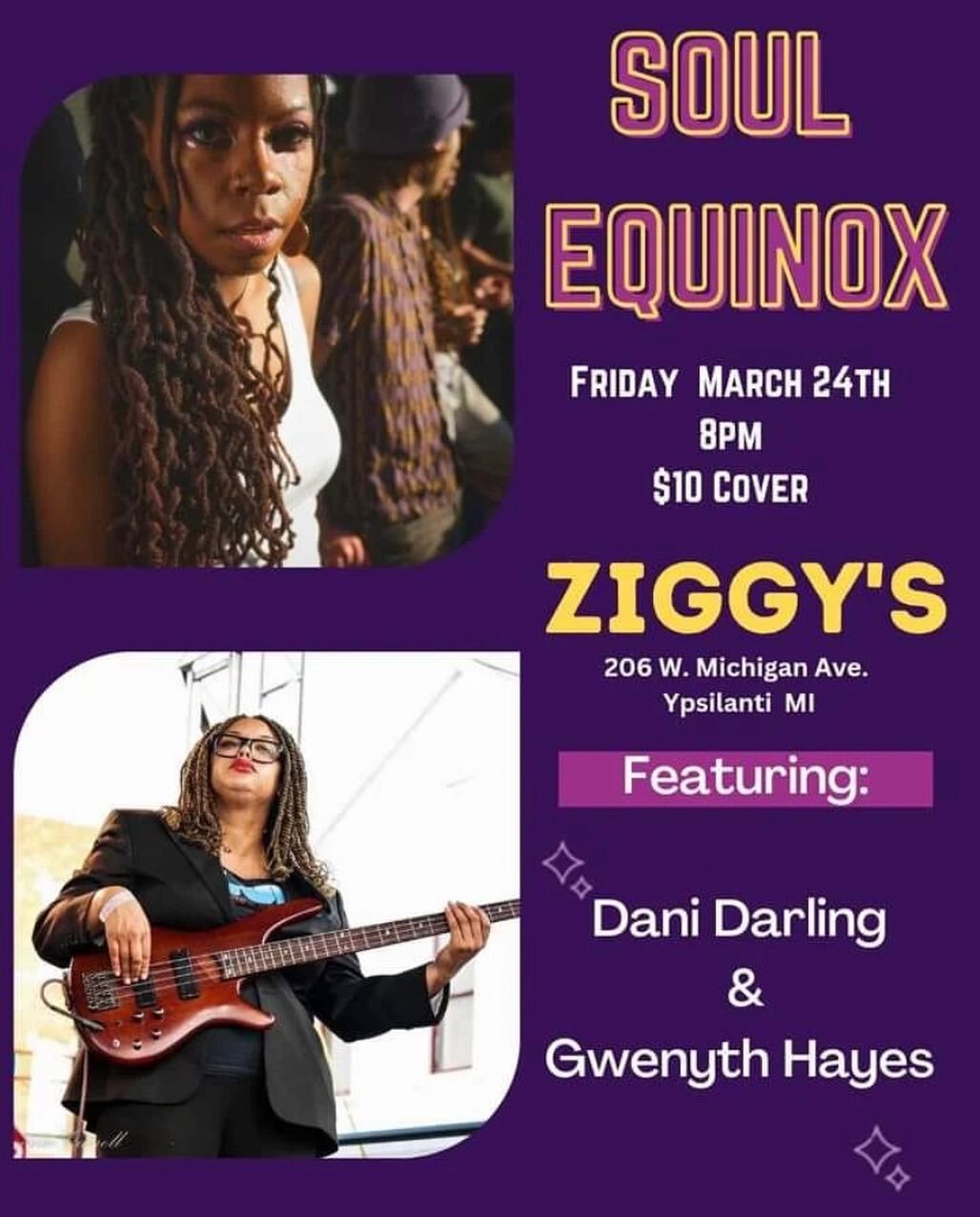 Fellows unite! Check out Dani Darling (2021) and Gwenyth Hayes at @ziggysypsi tonight!