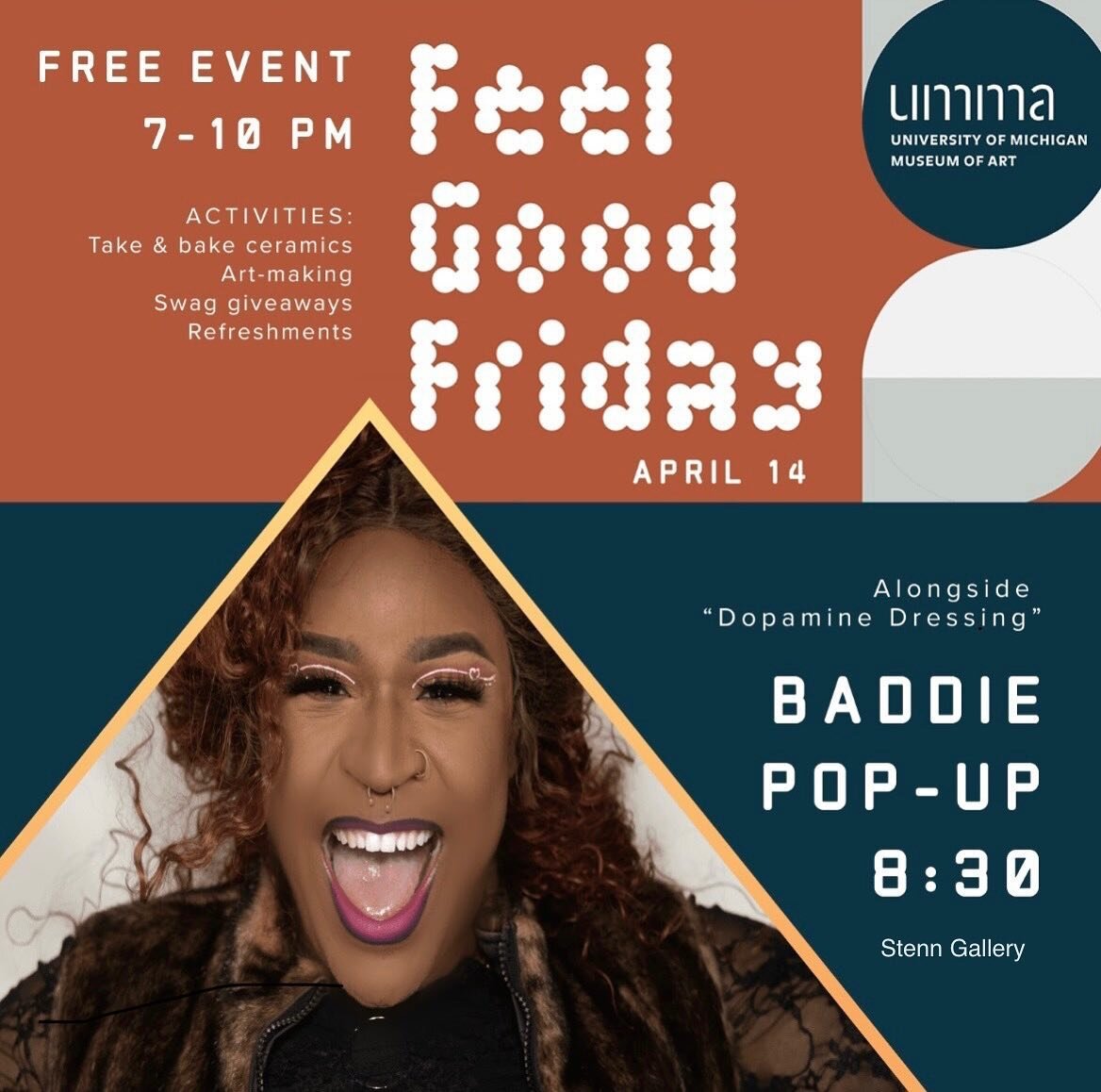 Join us on Friday for a Baddie Brooks Popup at @ummamuseum