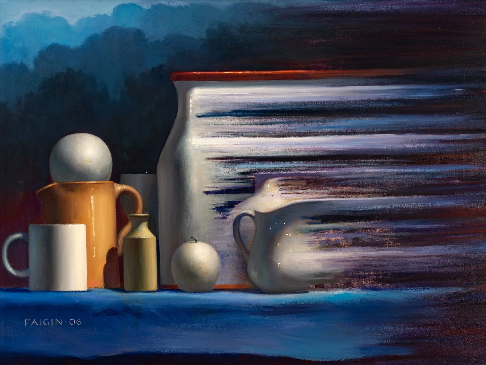 Gary Faigin - Displacement Syndrome, 2006, oil on canvas, 32 x 42 in. $13500