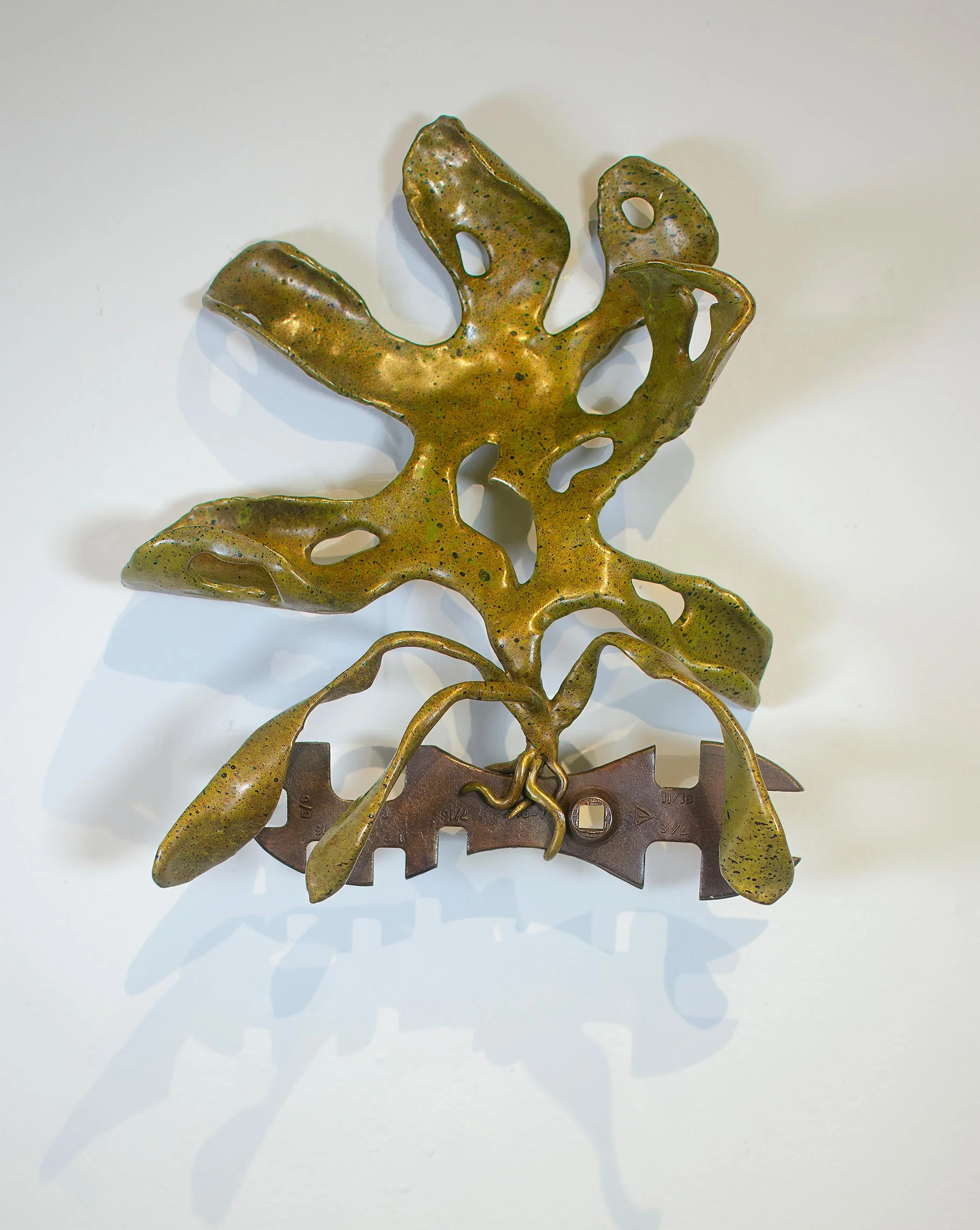 David Eisenhour - Multi Wrench, unique bronze and found object, 13 x 10 x 4 in.  $2800