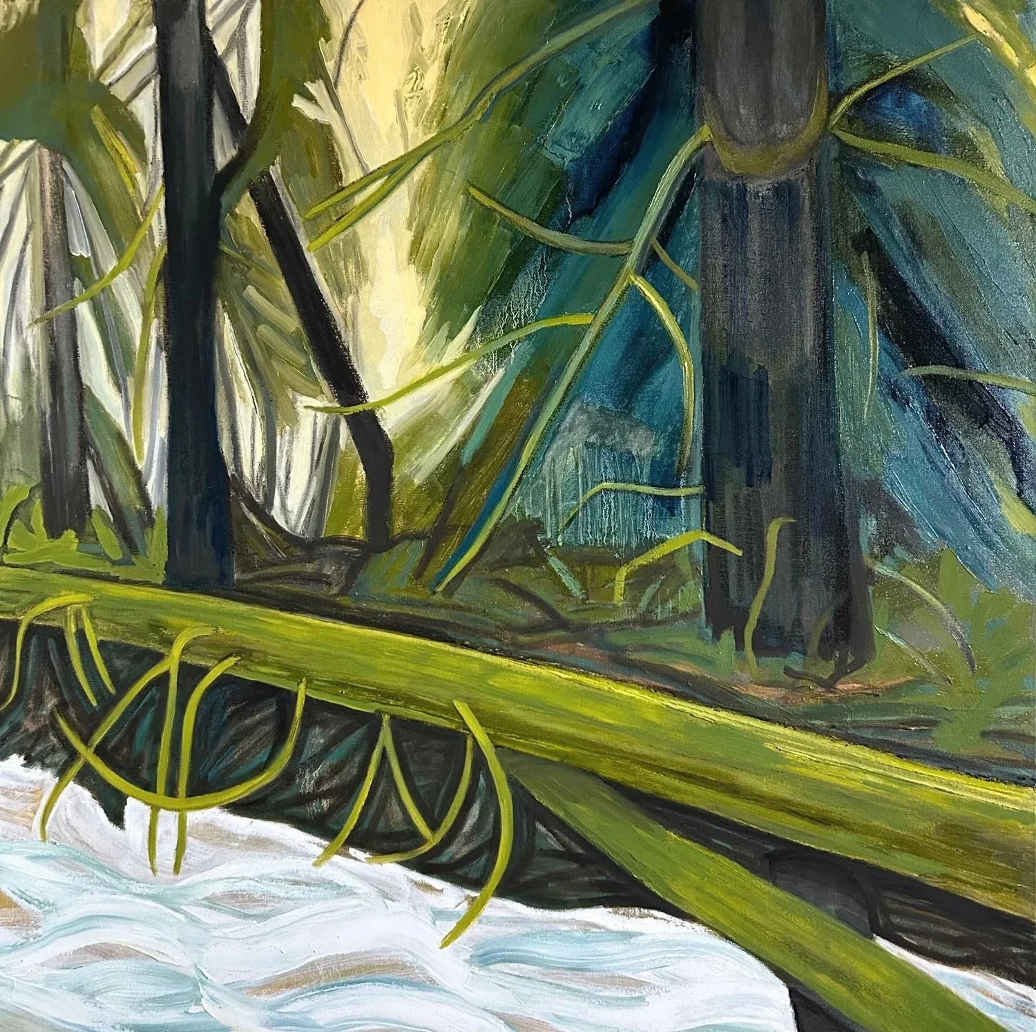 Hart James - The Murmur, oil on canvas, 36 x 36 in. SOLD