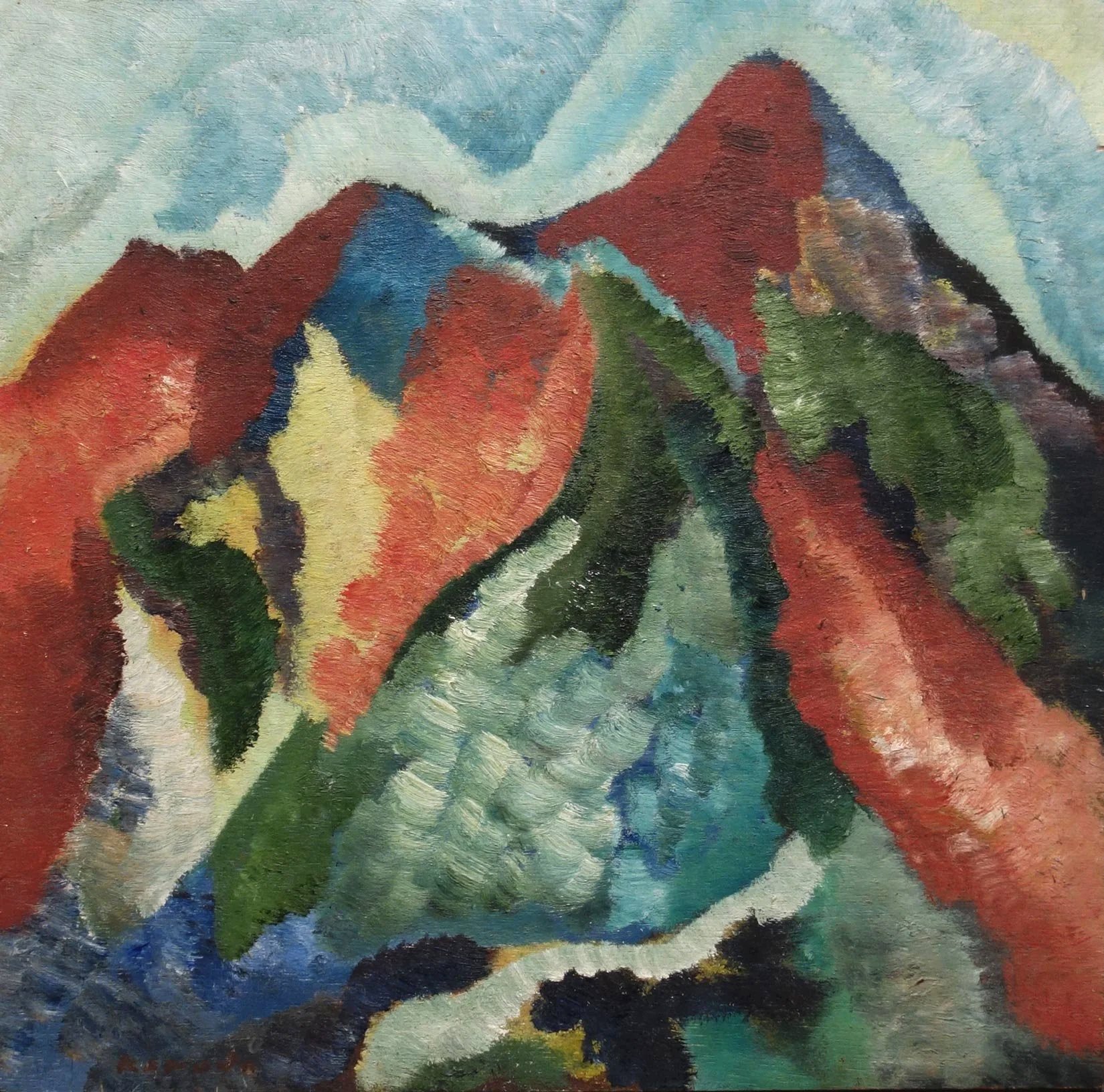 Ed Kamuda - #4, oil on board, 10 x 10 in. SOLD