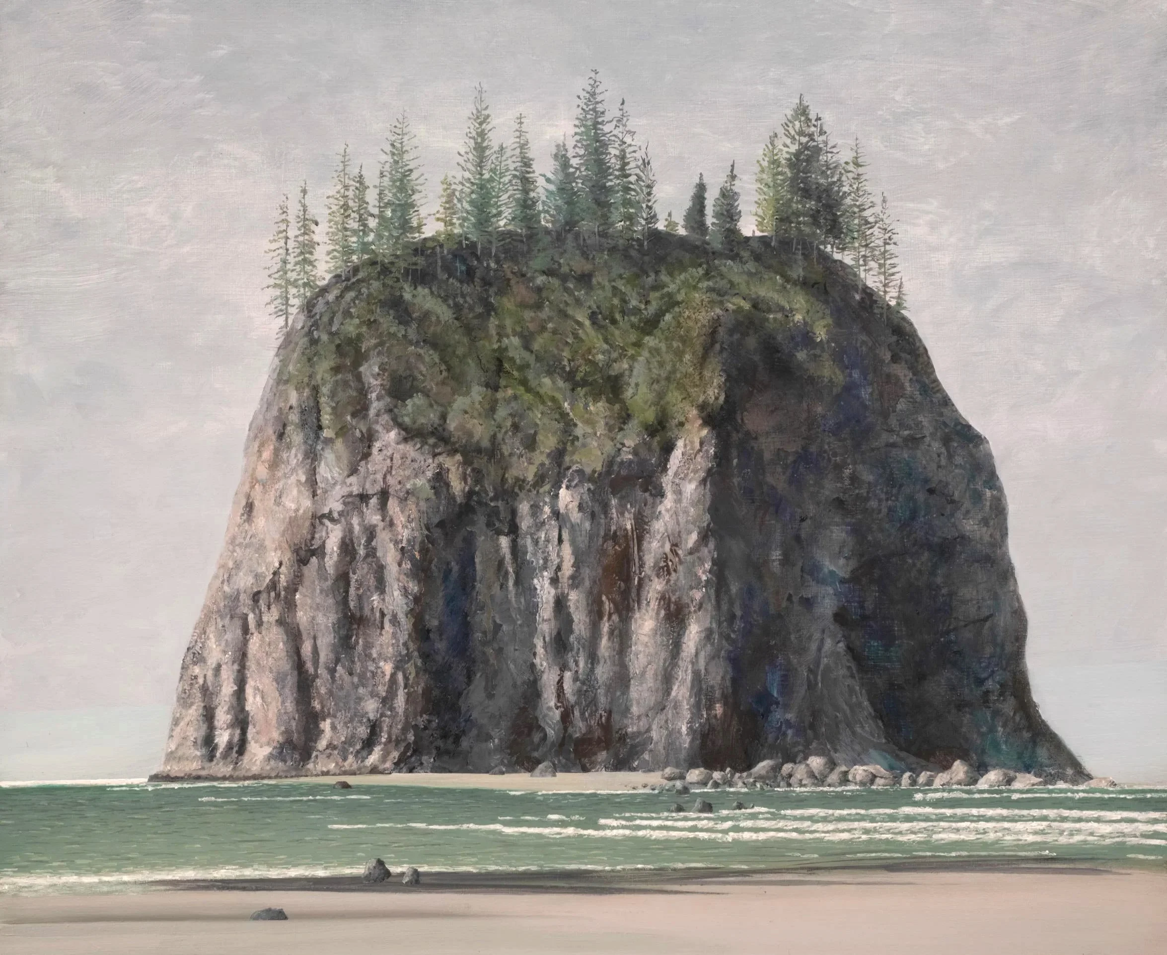 Fred Holcomb - Fourth Stack, oil on panel, 20 x 24 in. $2500