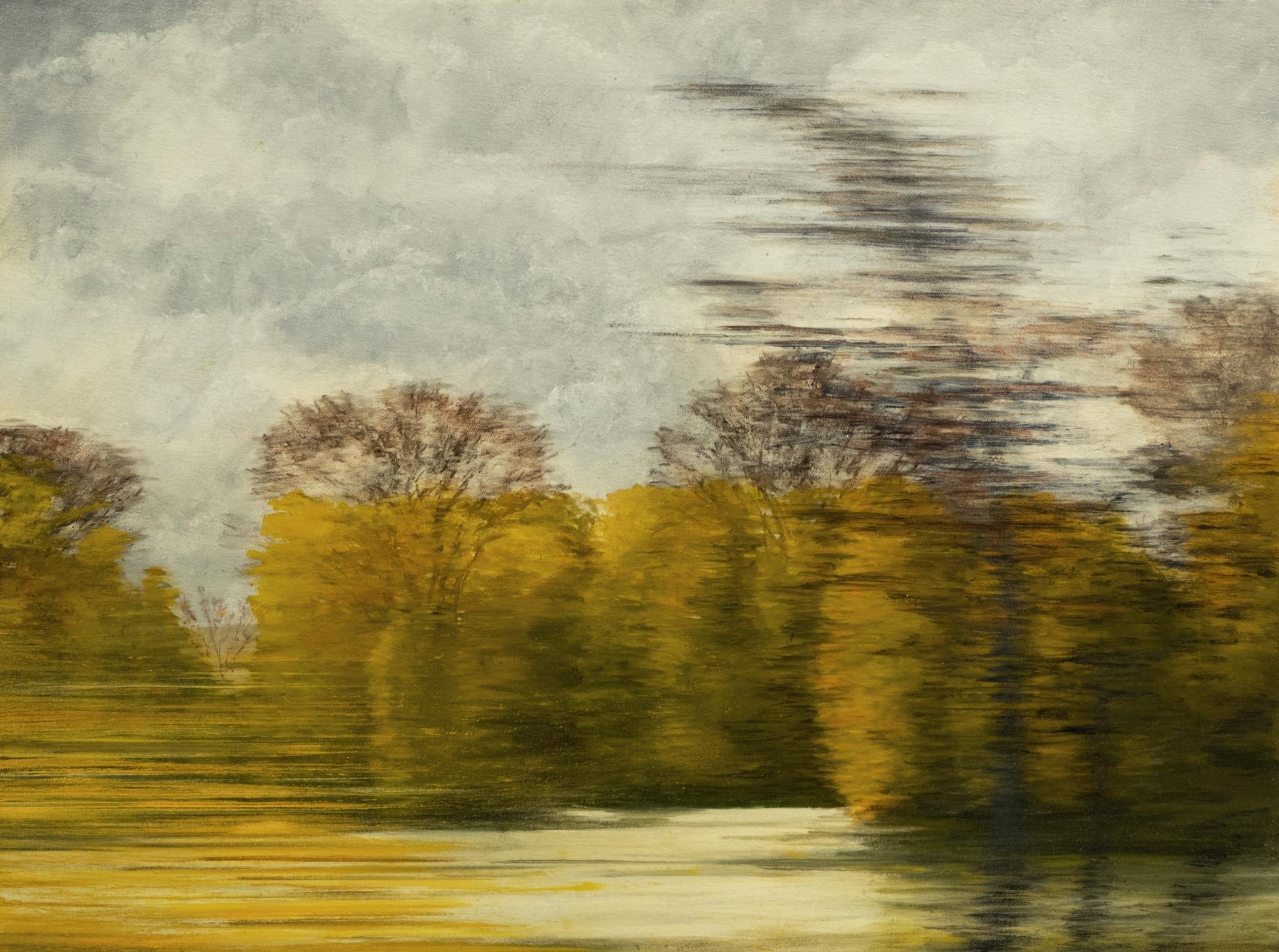 Fred Holcomb - Stream, oil on panel, 18 x 24 in. 