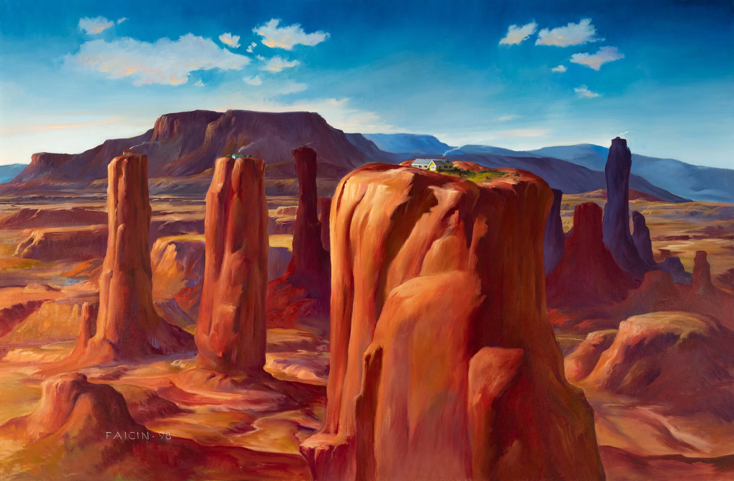 Gary Faigin - Cliff Dweller, 1998, oil on canvas, 44 x 66 in. 