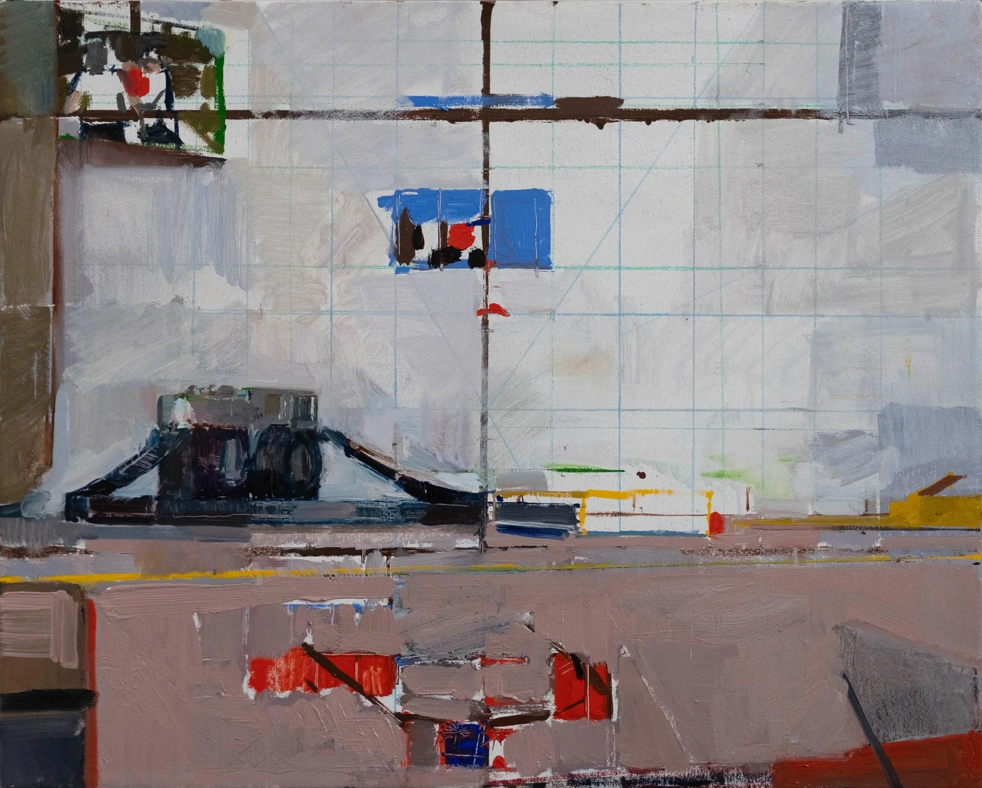 Hiroshi Sato - Camera, oil on canvas, 24 x 30 in. $5300