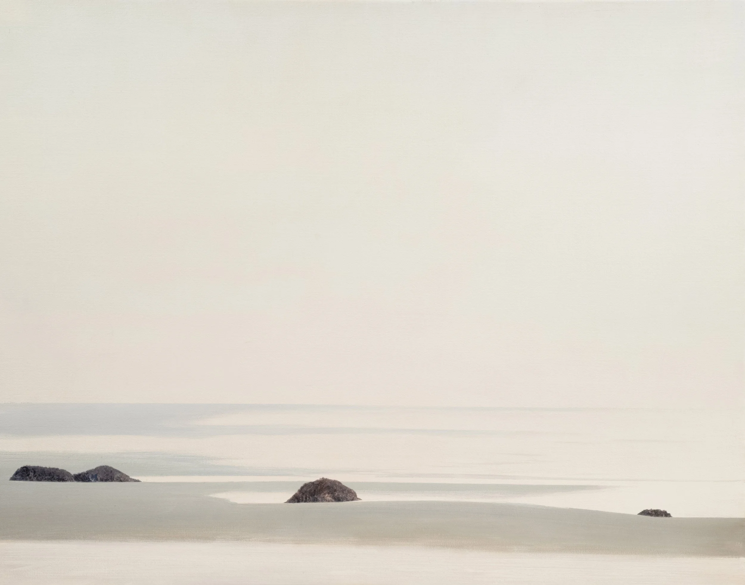 Fred Holcomb - Zen Beach, oil on canvas, 28 x 36 in. 