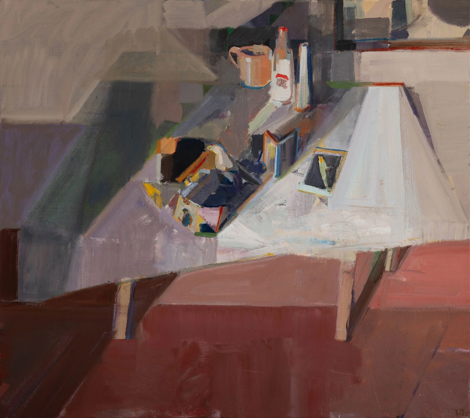 Hiroshi Sato - Valmier and Miyazaki, oil on canvas, 32 x 36 in.  $9000