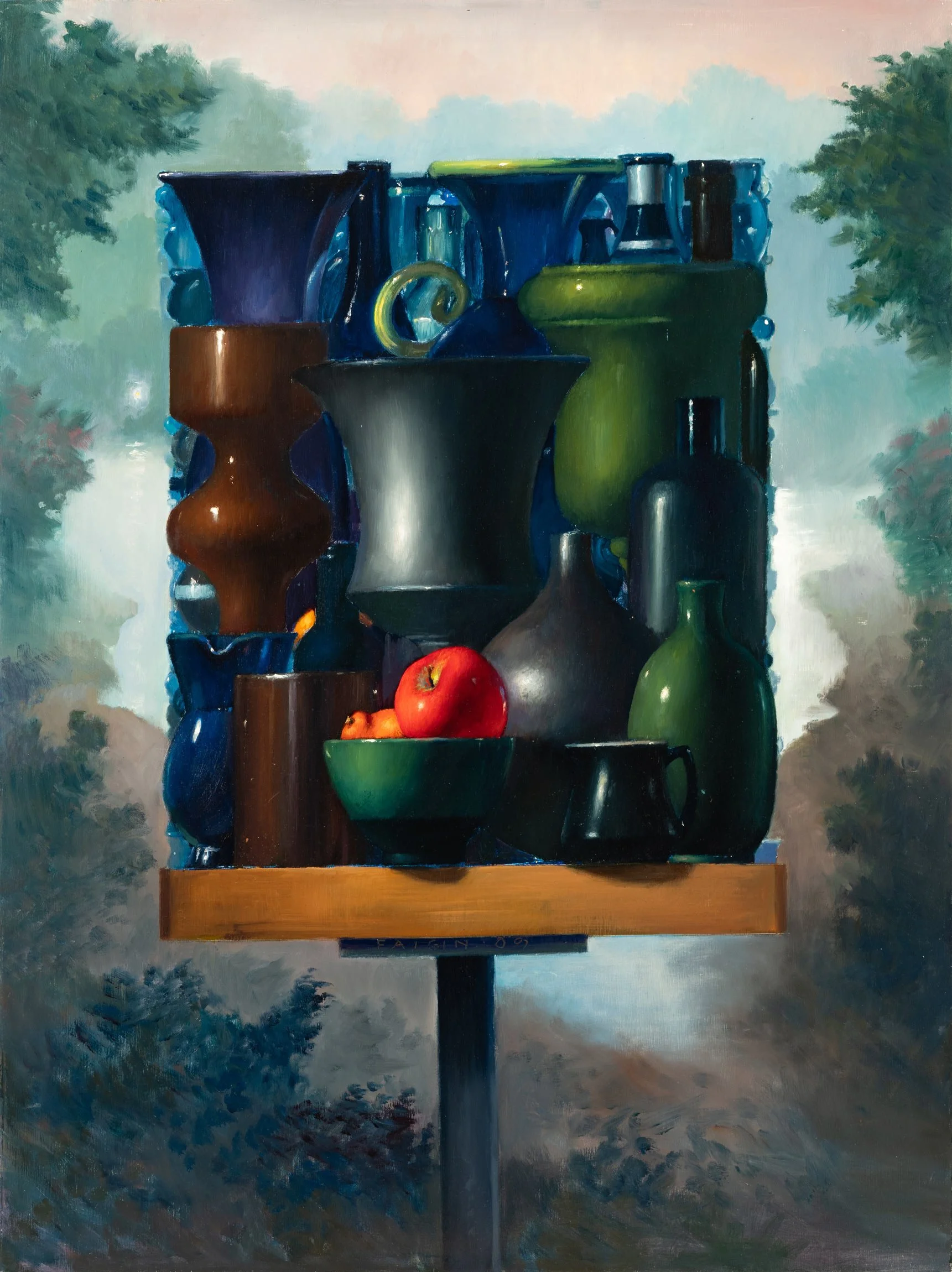 Gary Faigin - Night in Day, 2010, oil on panel, 40 x 30 in. $12000