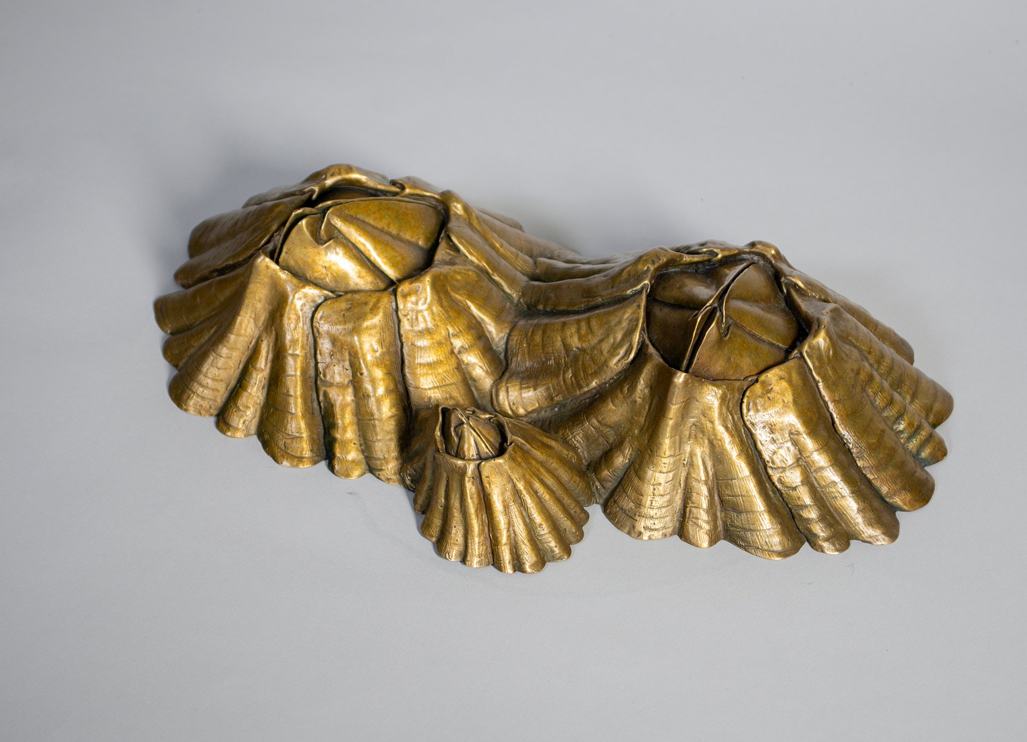 David Eisenhour - Barnacle Triple, bronze, 12 x 8.5 x 3 in.  $1850