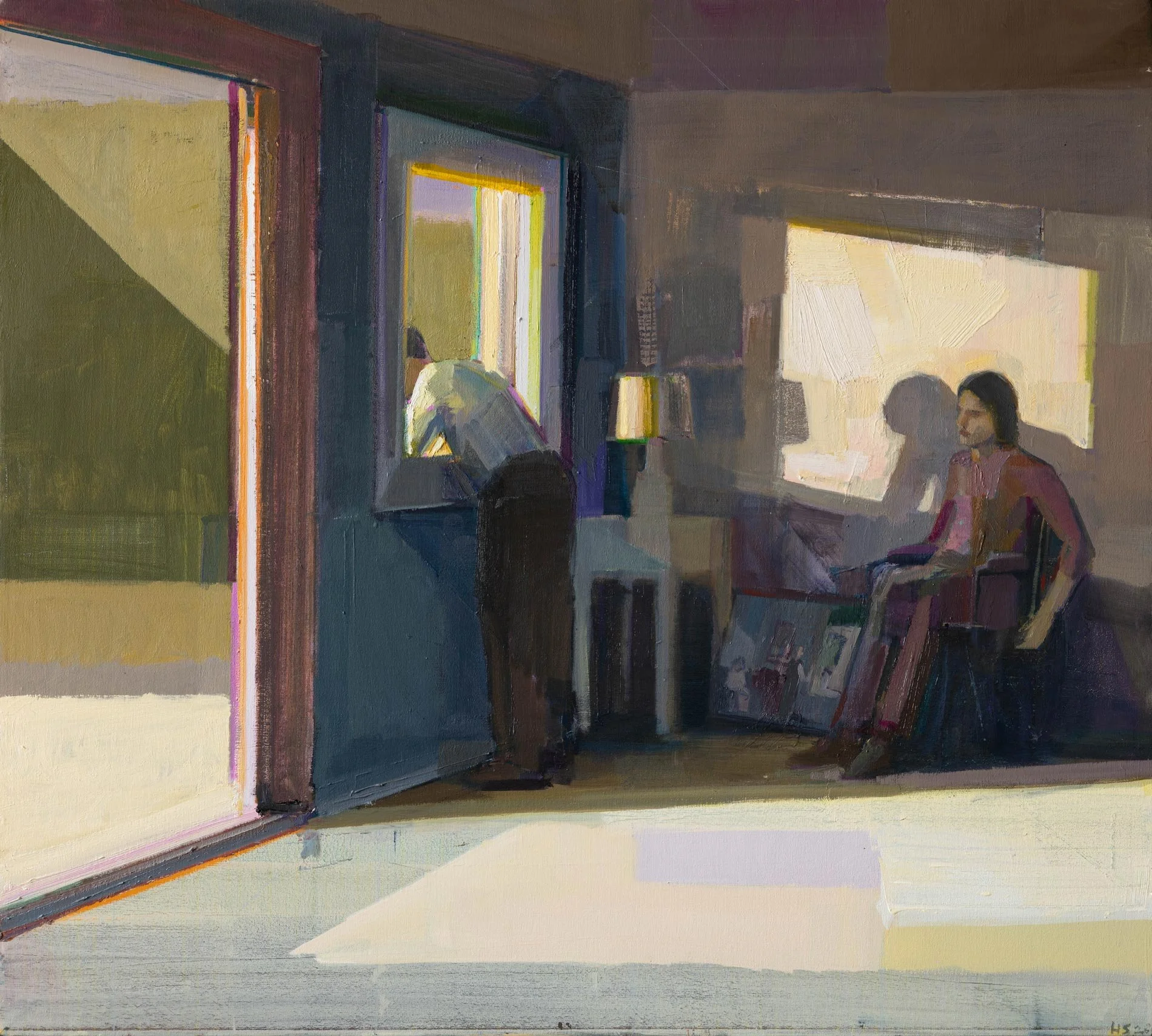 Hiroshi Sato - Opened, oil on canvas, 36 x 40 in.  $10000