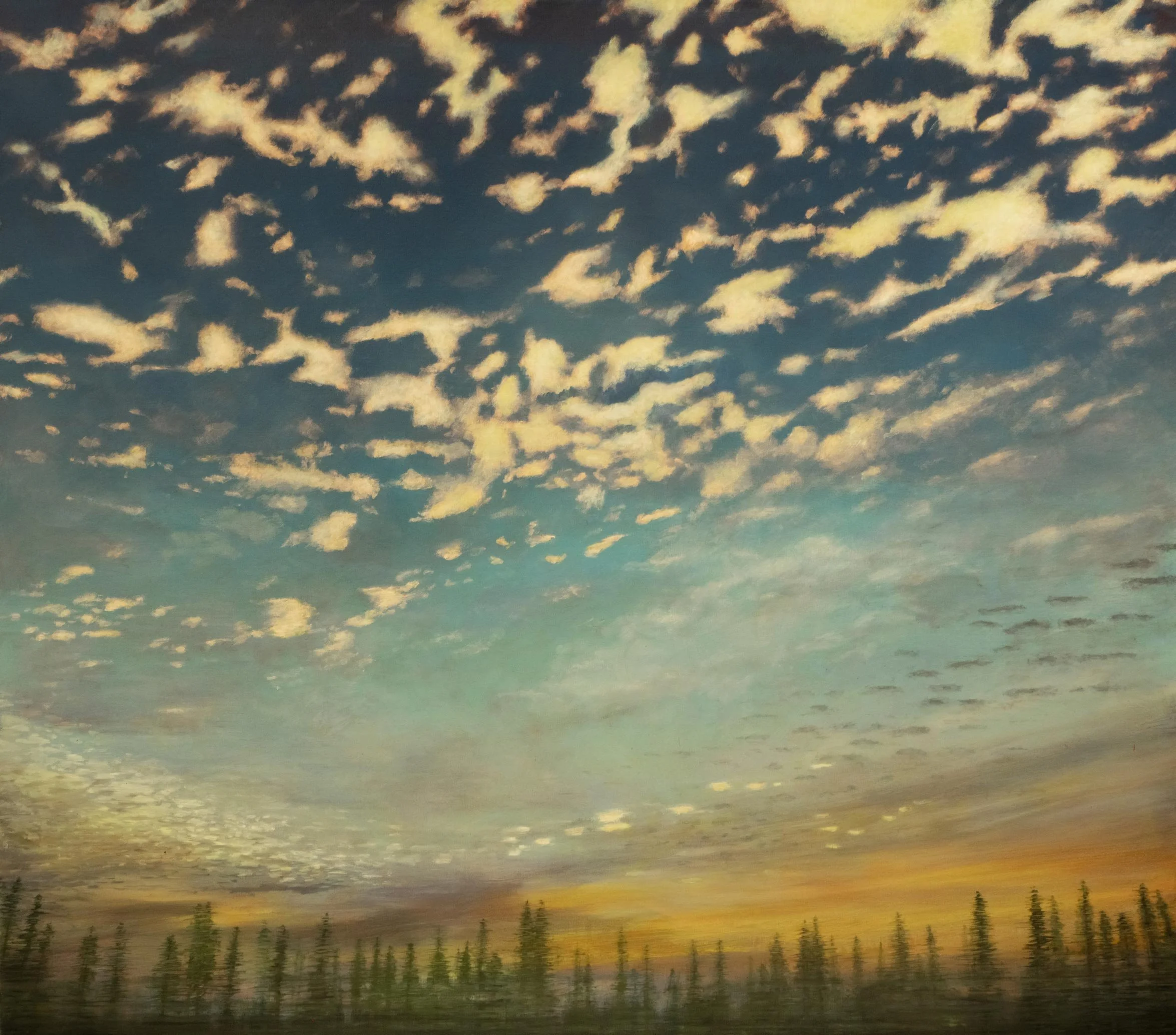 Fred Holcomb - High Sky, oil on canvas, 60 x 68 in. 
