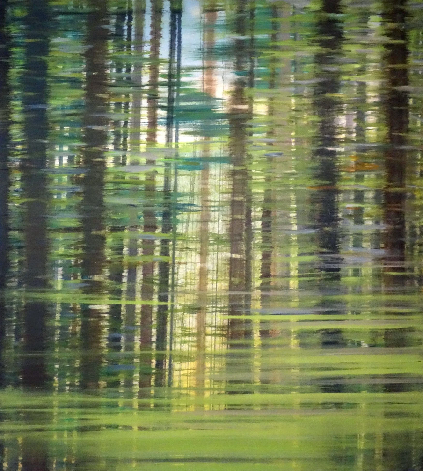 Fred Holcomb - Fast Forest, oil on canvas, 60 x 54 in. $8000