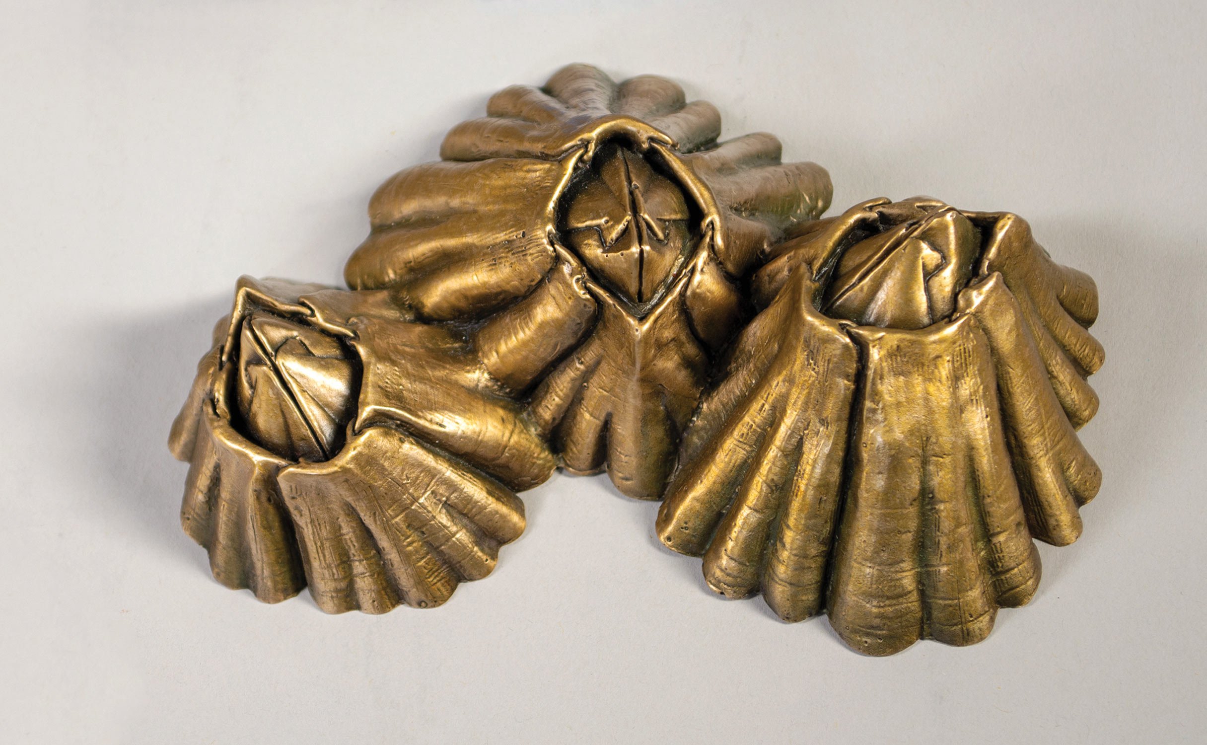 David Eisenhour - Barnacle Triple, bronze, 5.5 x 4 x 5 in.  $900