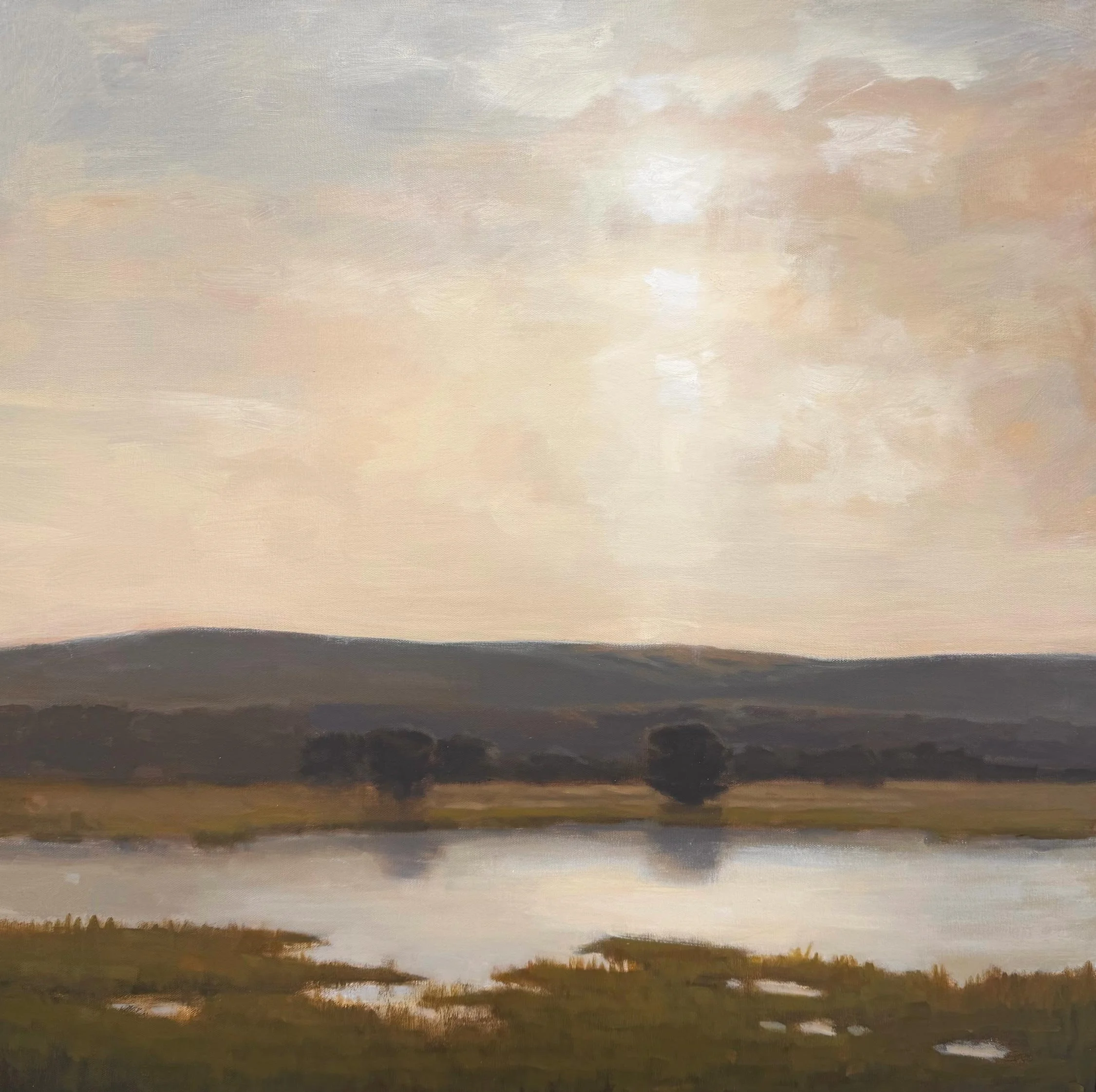 John McCormick - River West, oil on canvas, 30 x 30 in.  $6200