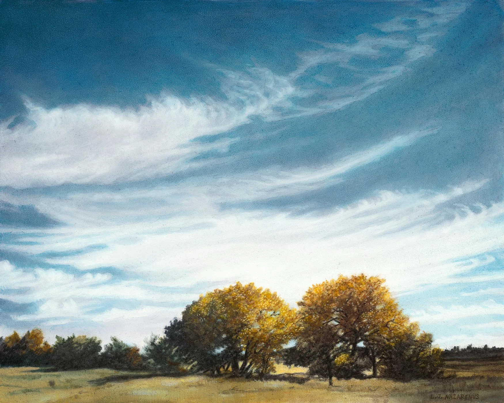 Linda Jo Nazarenus - Sunday, oil on panel, 8 x 10 in. 