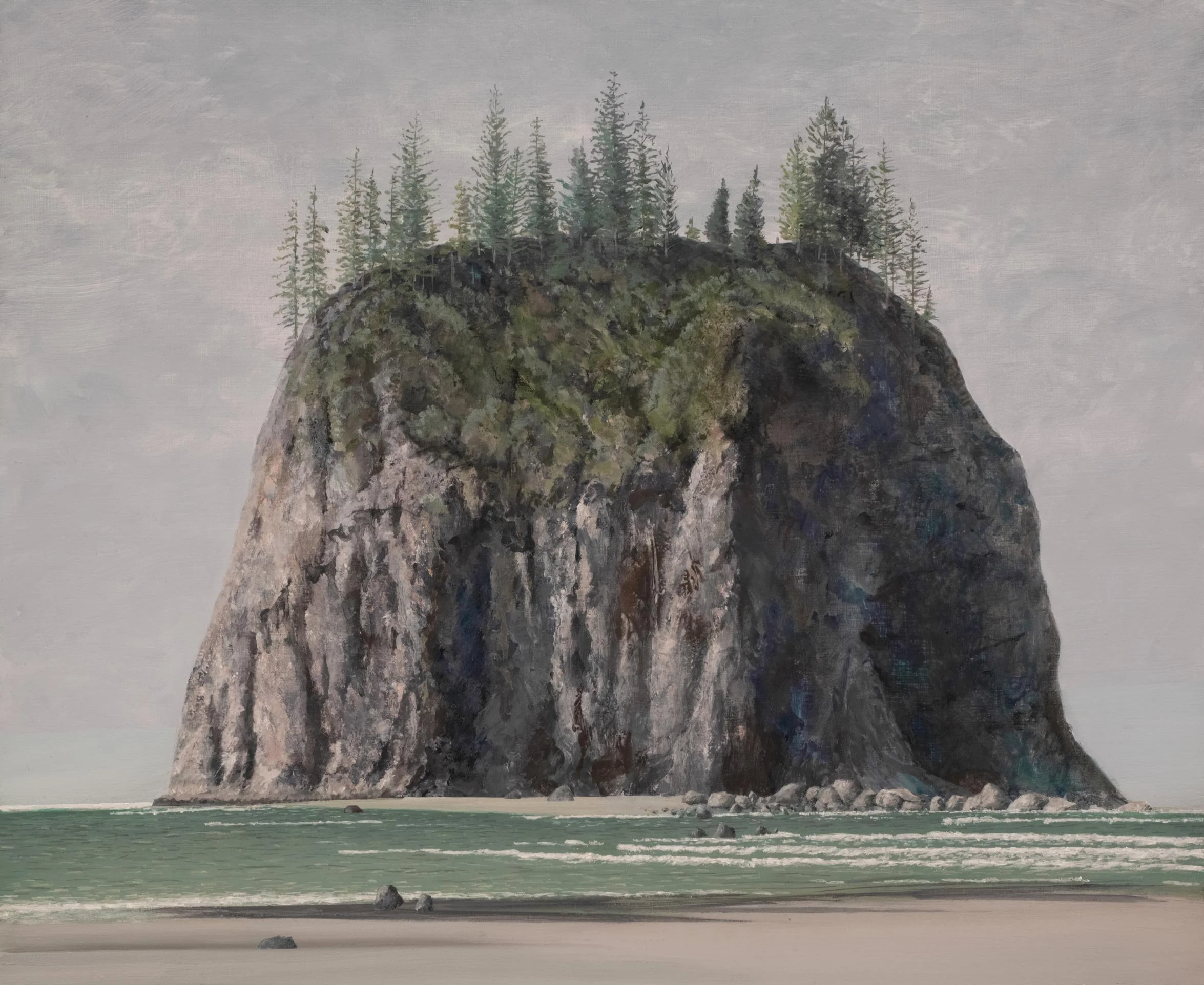 Fred Holcomb - Fourth Stack, oil on panel, 20 x 24 in. 