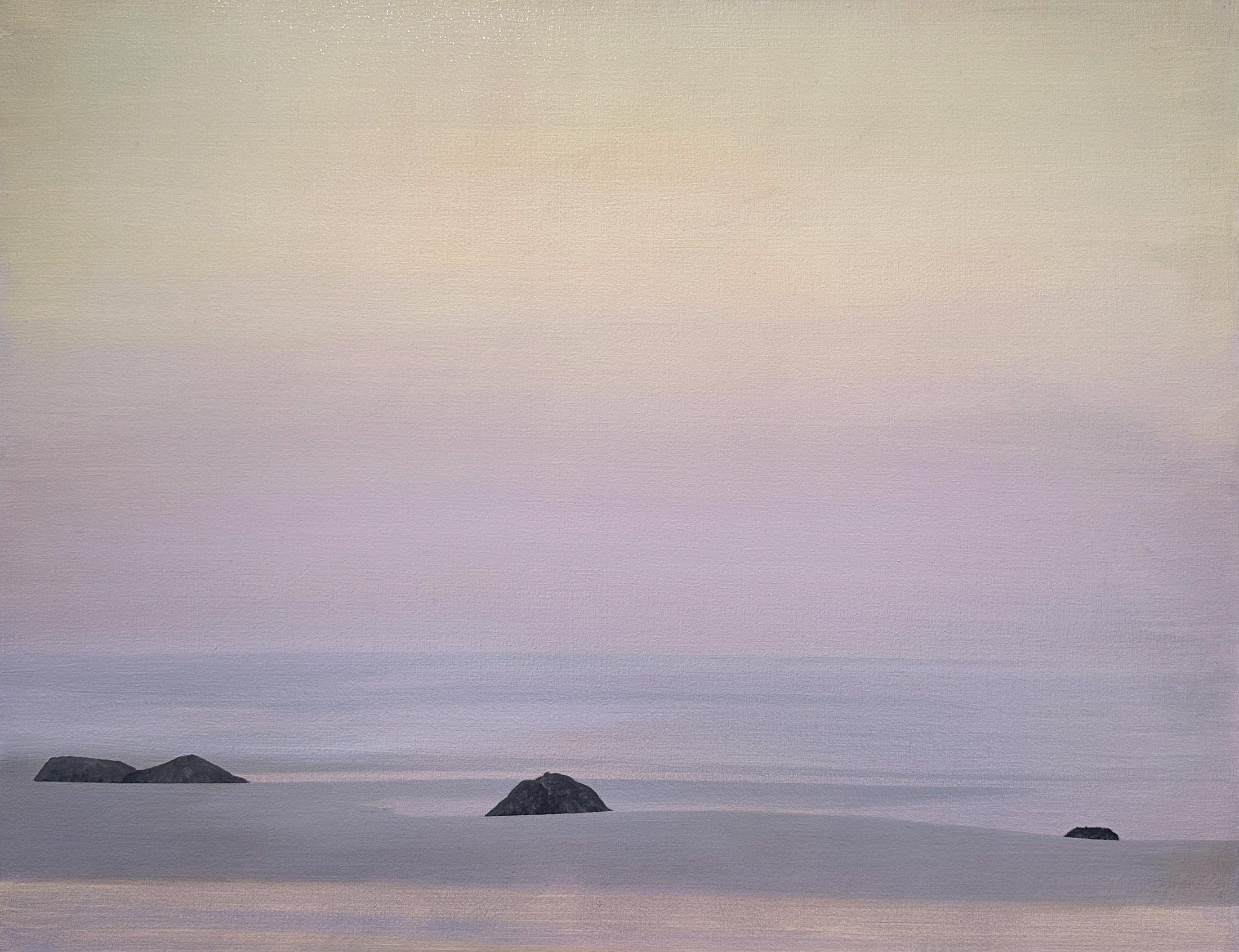 Fred Holcomb - Zen Beach, oil on canvas, 28 x 36 in. $3600