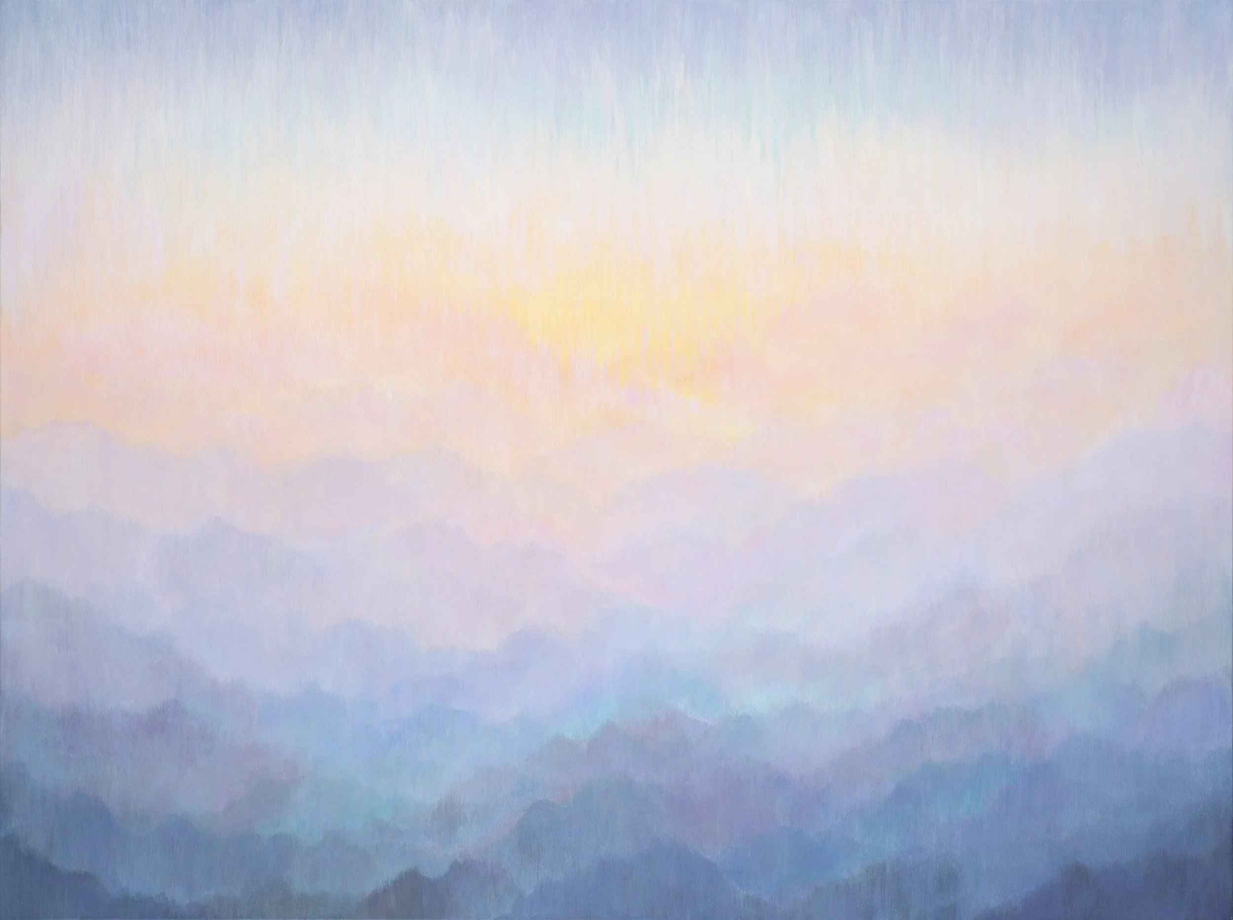 Carole Barrer - Spectrum 12, acrylic on linen, 36 x 48 in.   $4200