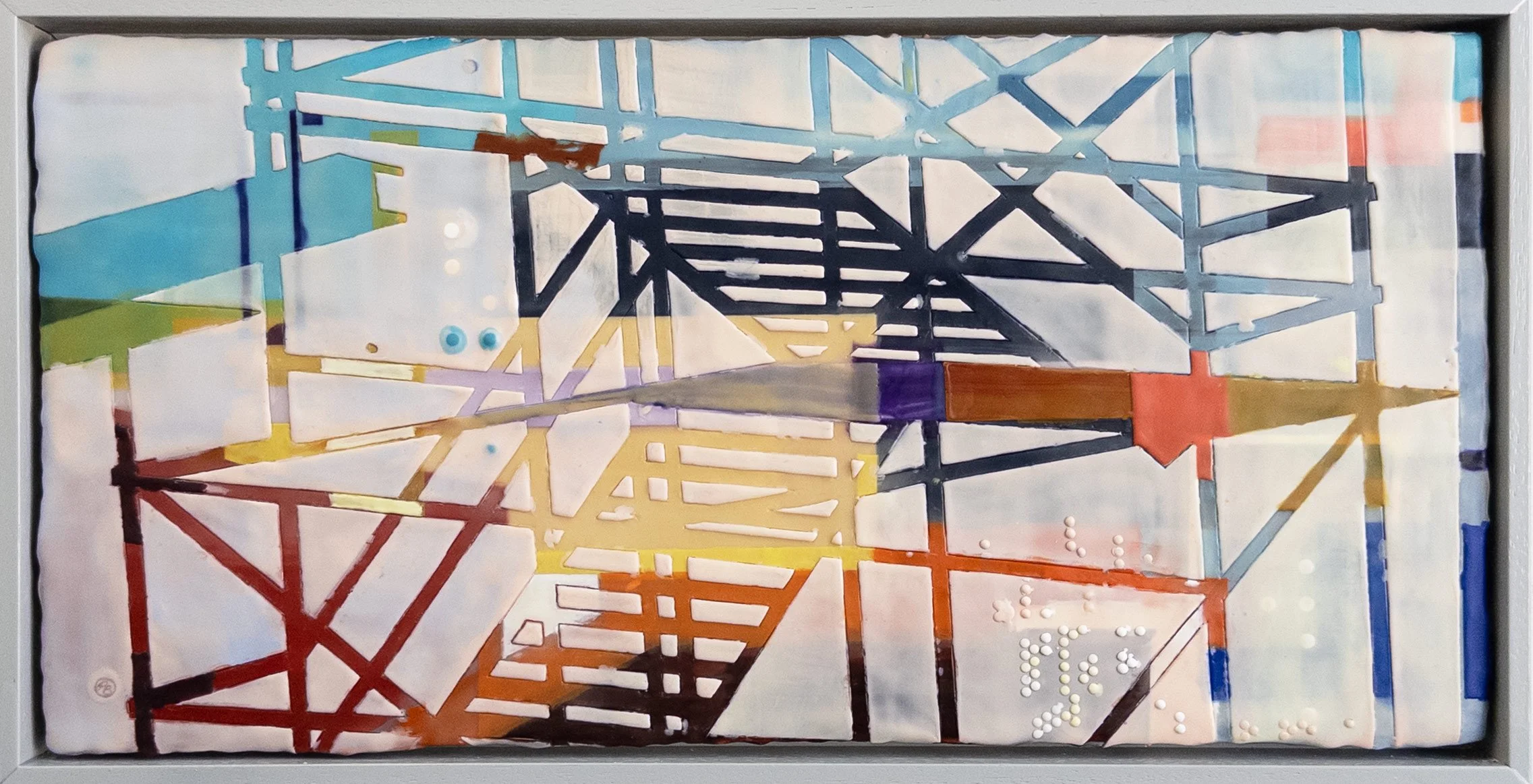 Patti Bowman - Lazarus, Raise Yourself, encaustic on panel, 12 x 24 in. SOLD