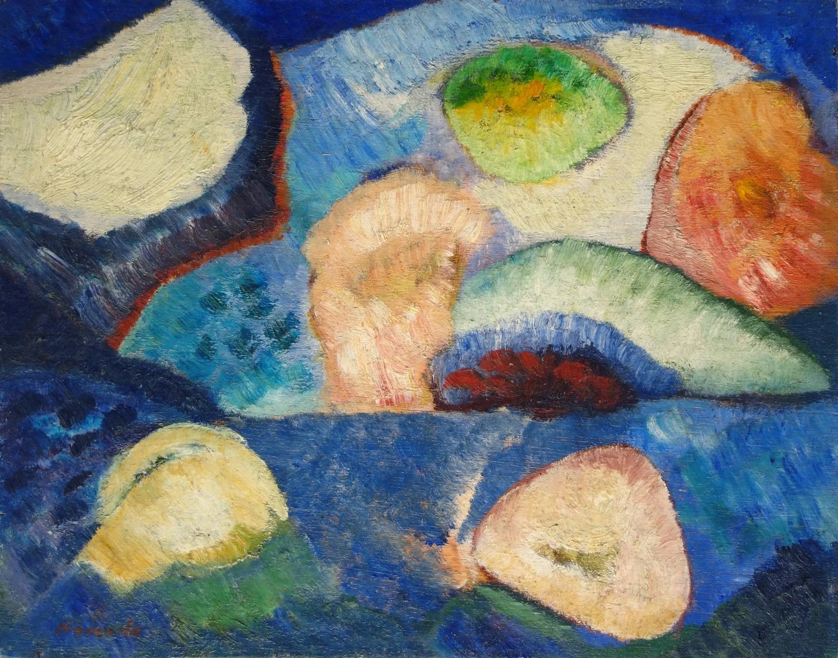 Ed Kamuda - Skagit Songs, oil on board, 8 x 10 in. $1400