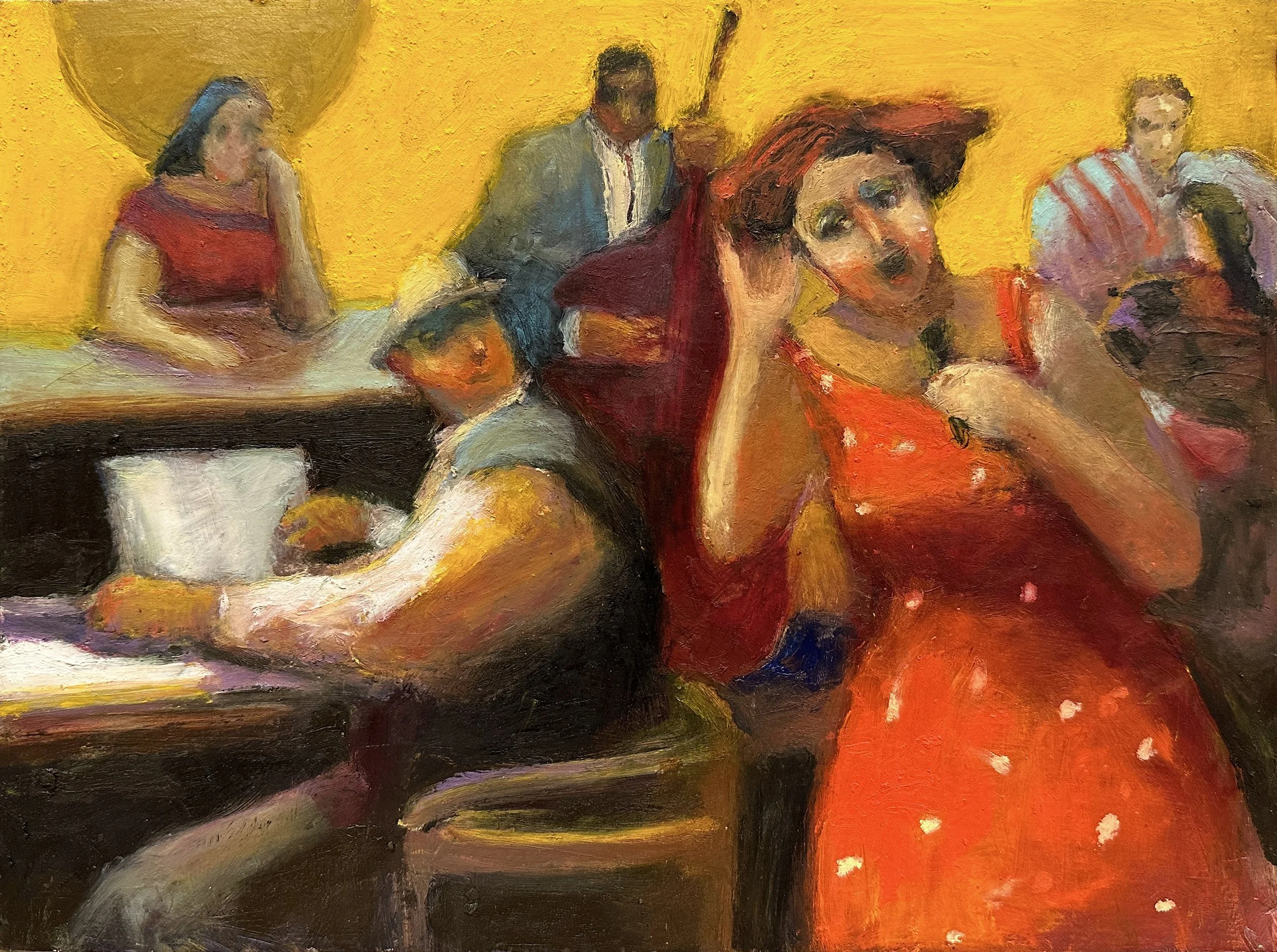 Lois Silver - The Right Key, oil on board, 9 x 12 in.  SOLD