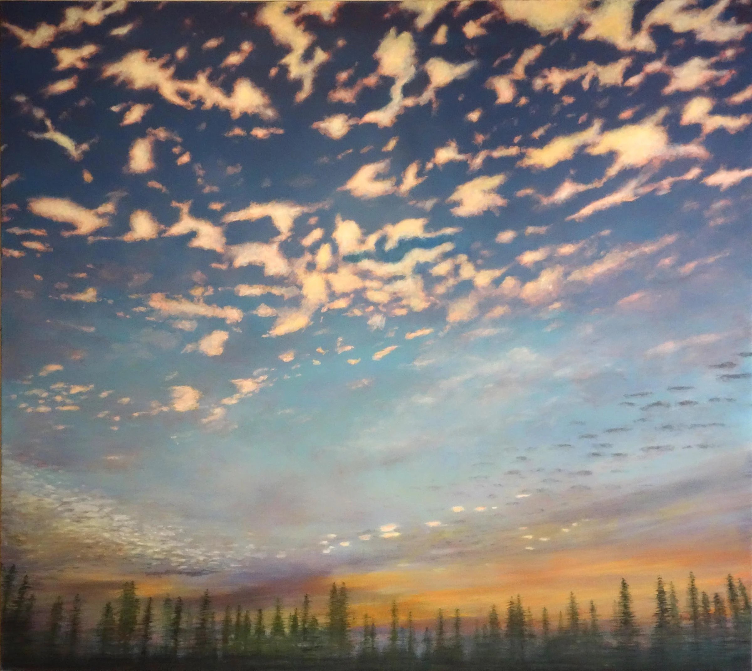 Fred Holcomb - High Sky, oil on canvas, 60 x 68 in. $9000