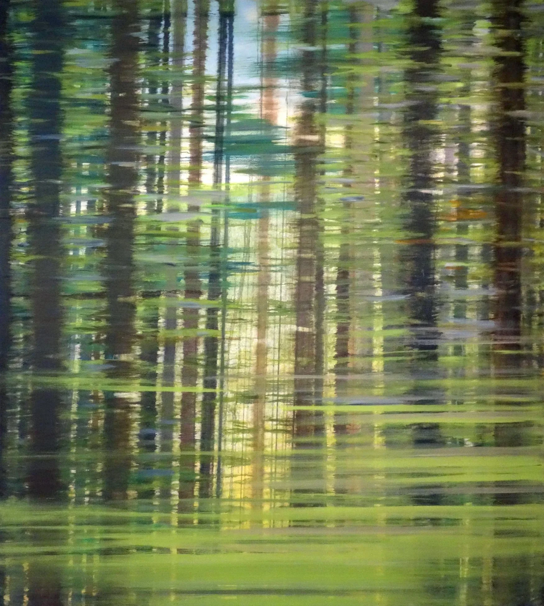 Fred Holcomb Fast Forest oil on canvas