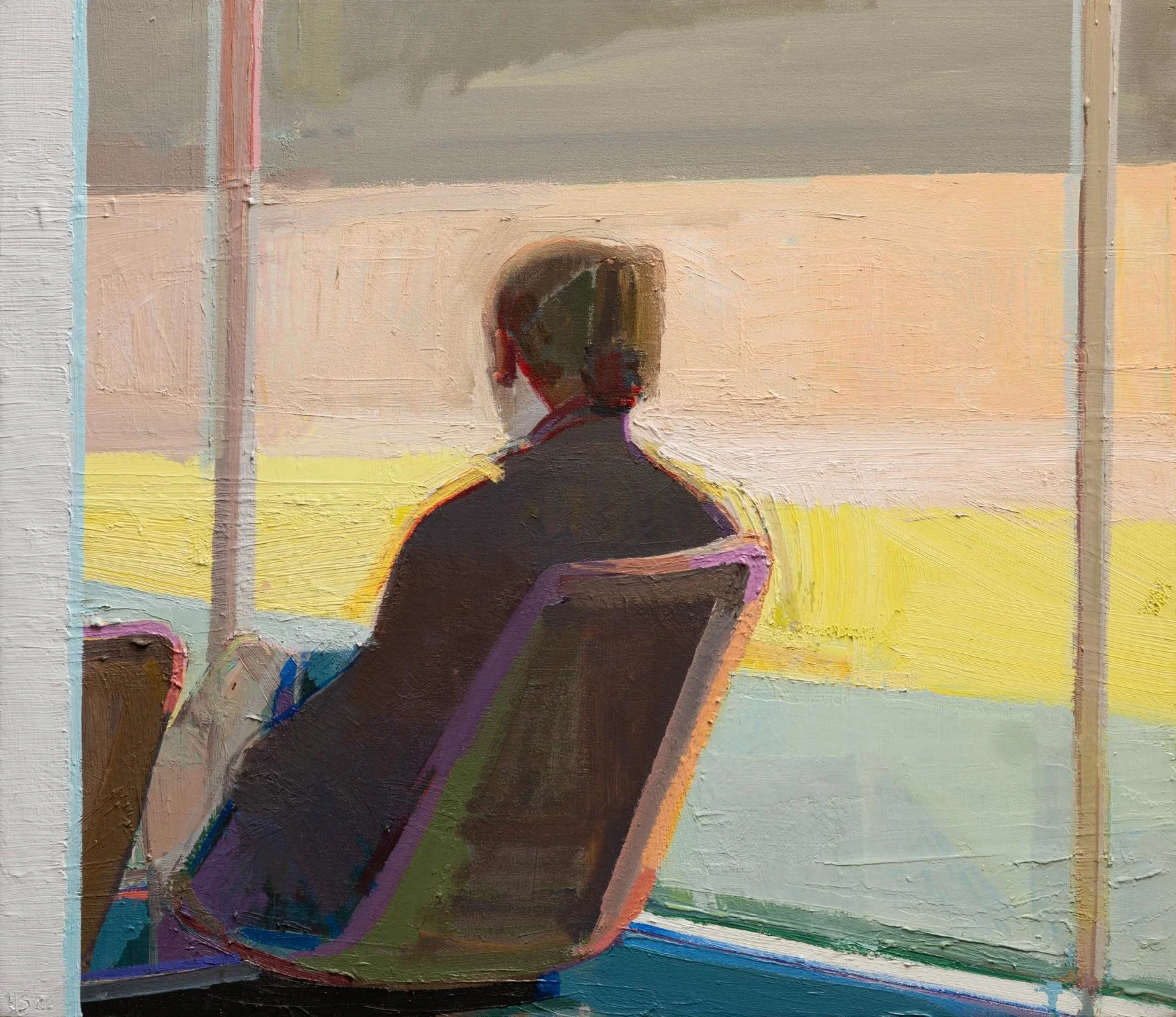 Hiroshi Sato - Interval, oil on canvas, 26 x 30 in.  $6400