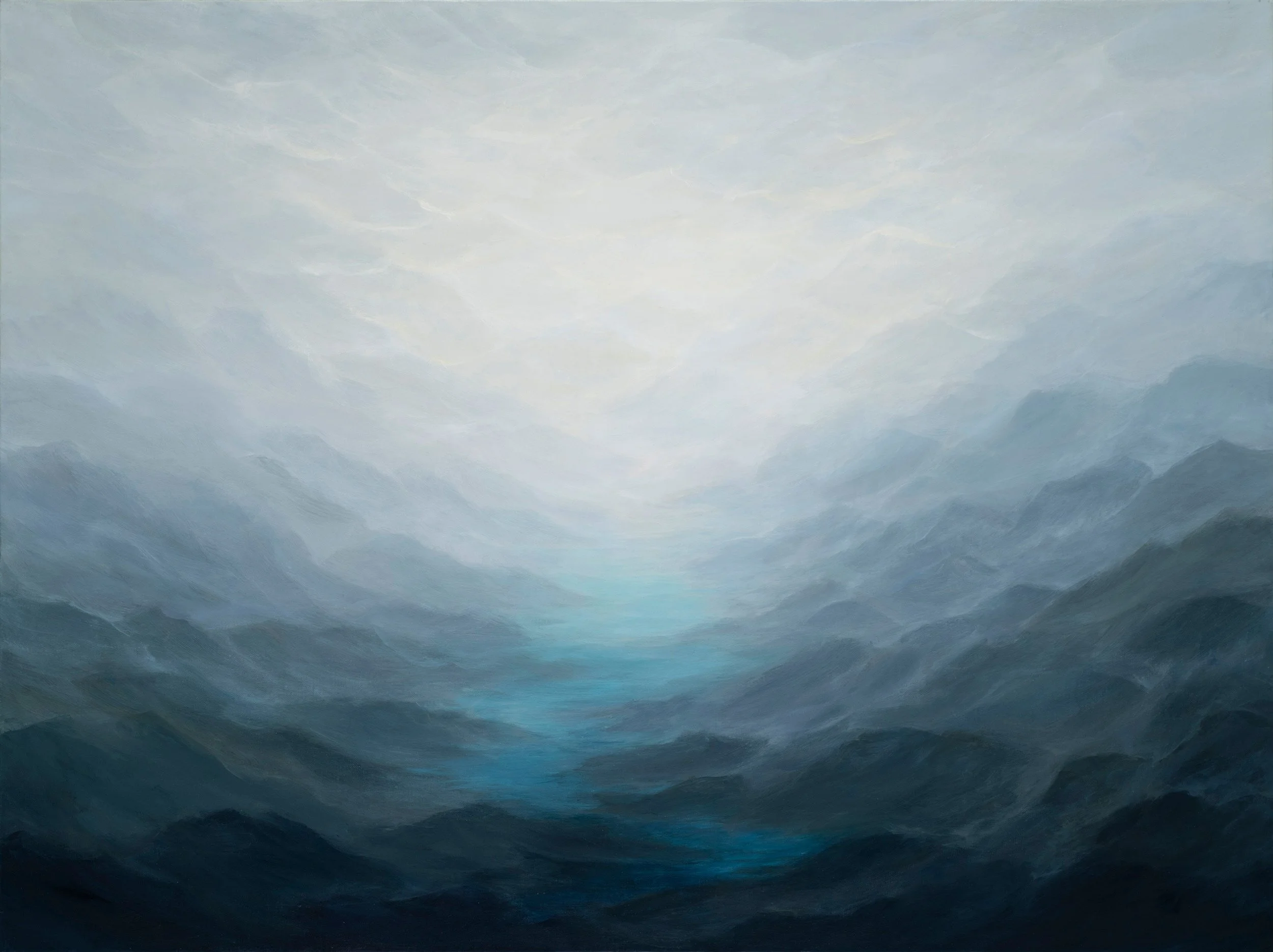 Carole Barrer - Tonal 4, acrylic on linen, 30 x 40 in.   $3000