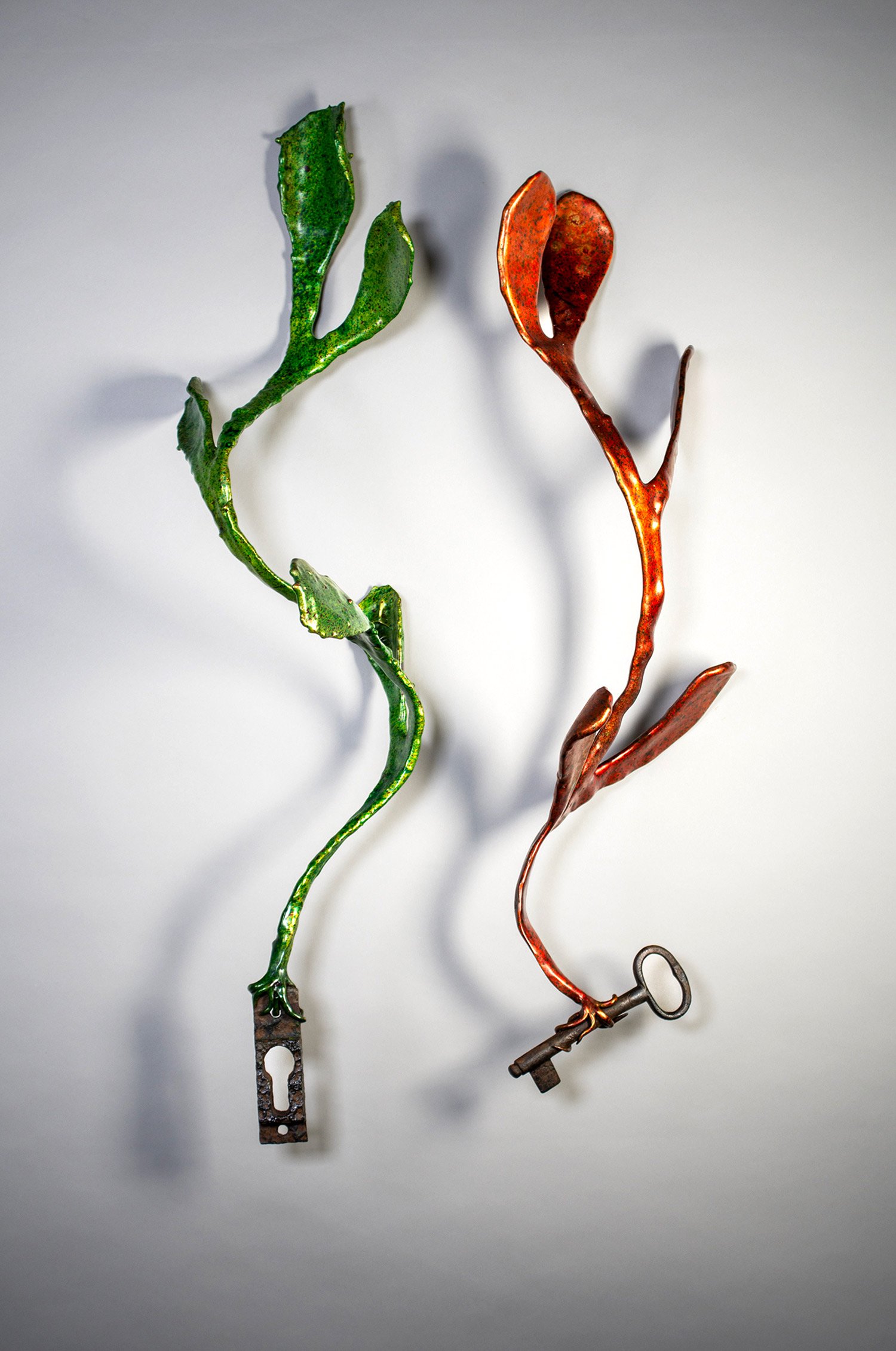 David Eisenhour - Door Way, unique bronze and found objects, 29 x 15.5 x 9 in.  $4500