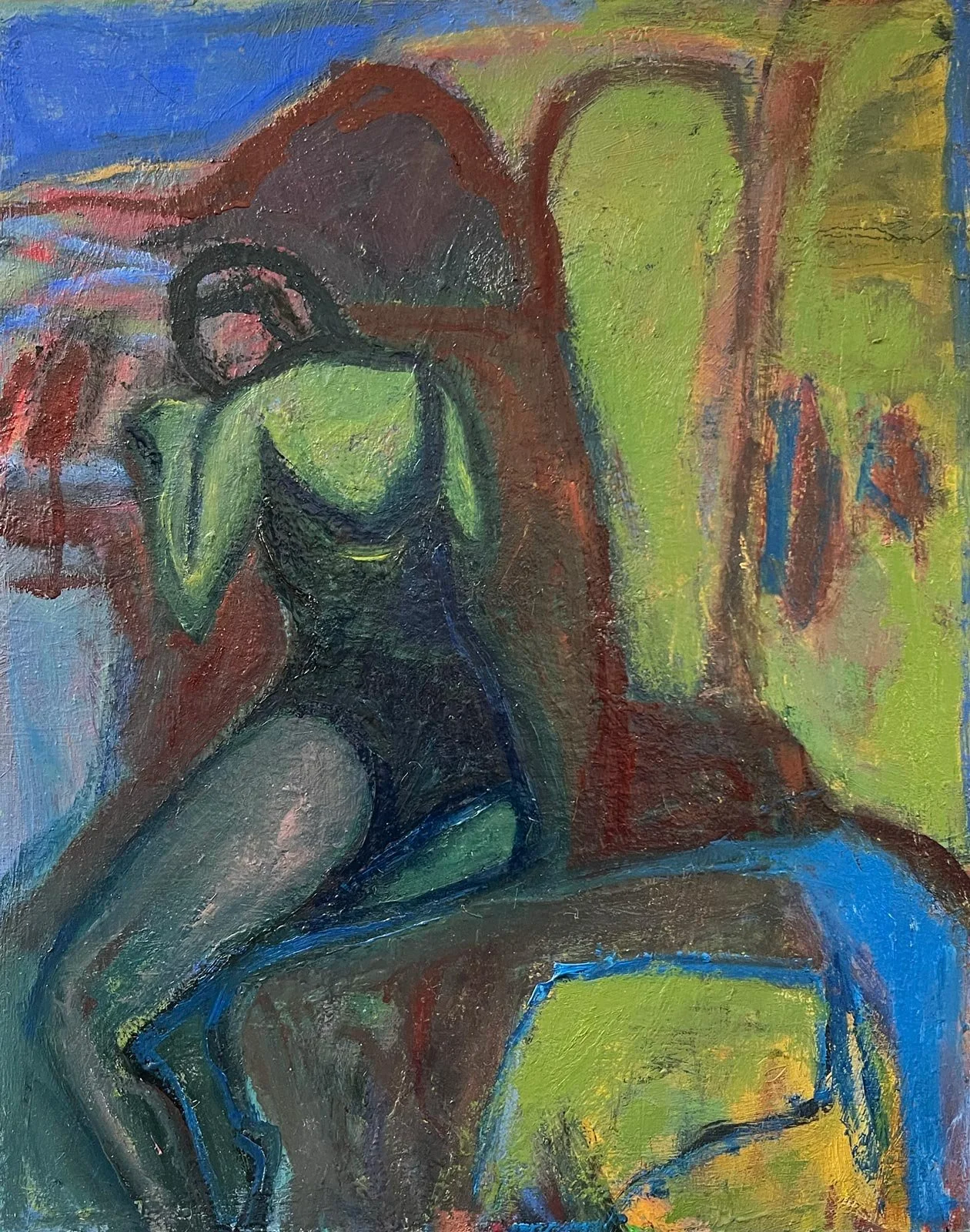 Karen Kosoglad - Figure and Abstract Landscape, 20 x 16 in. 