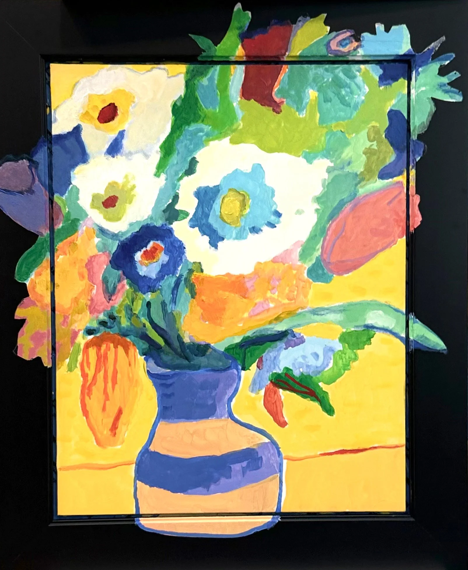 Richard Morhous - Bouquet, acrylic on board, 18 x 15 in. $2200 