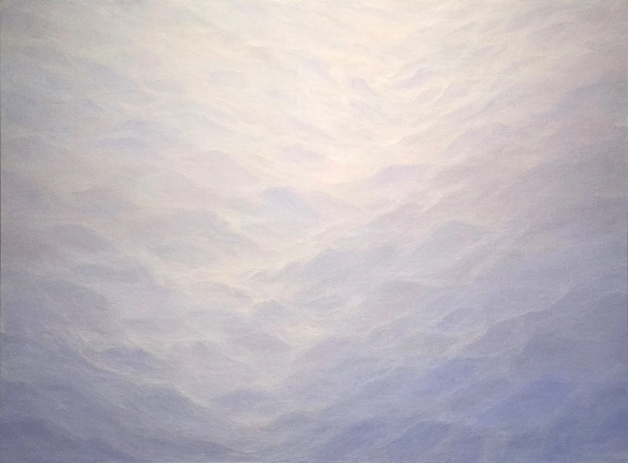 Carole Barrer - Lavender 3, acrylic on panel, 36 x 48 in.   $4200