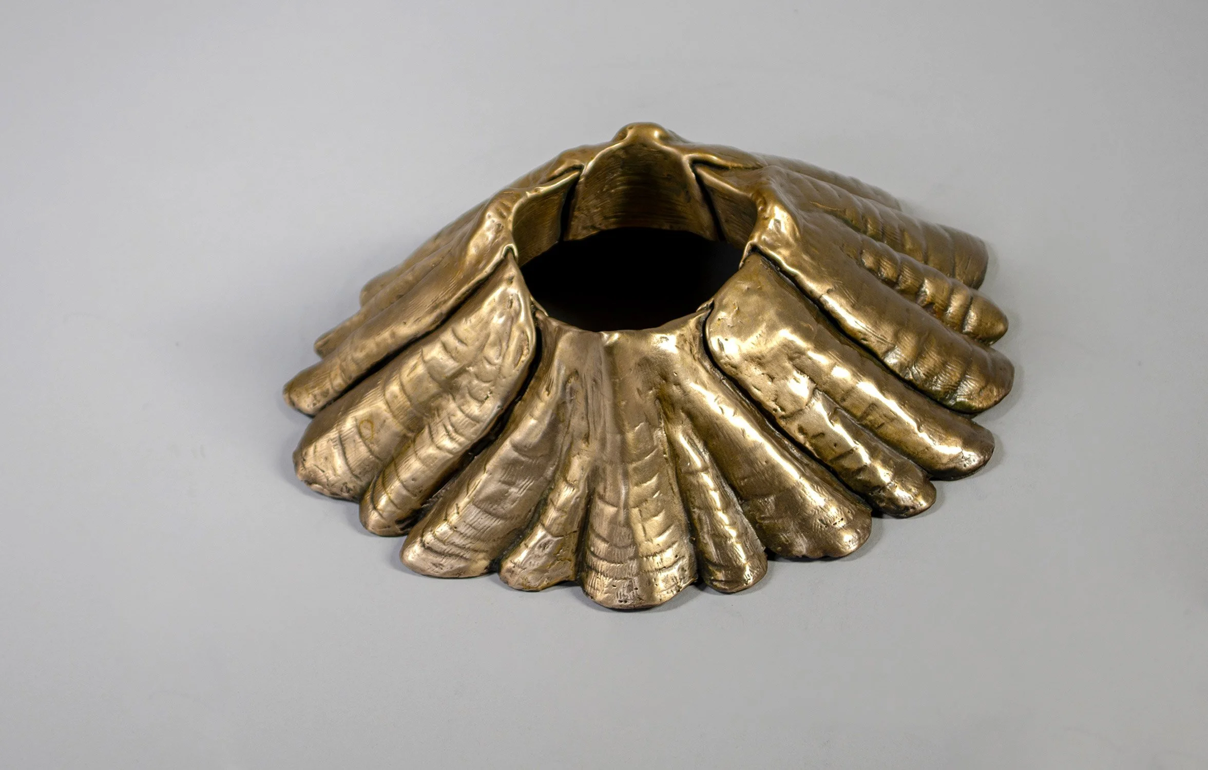 David Eisenhour - Barnacle Open II, bronze, 7 x 7.25 x 3 in. $850