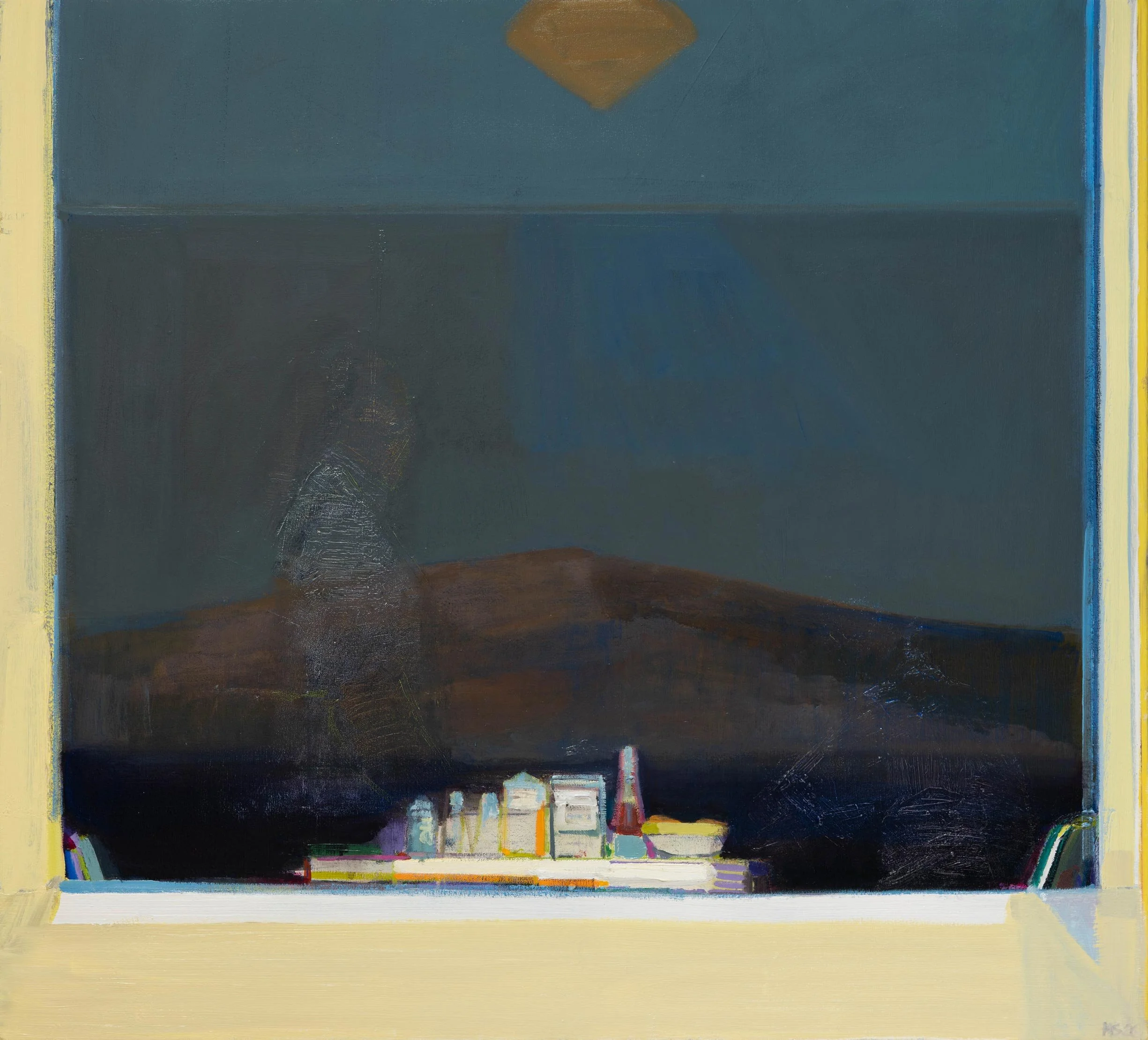 Hiroshi Sato - How it's Made, oil on canvas, 38 x 42 in.  $11,600