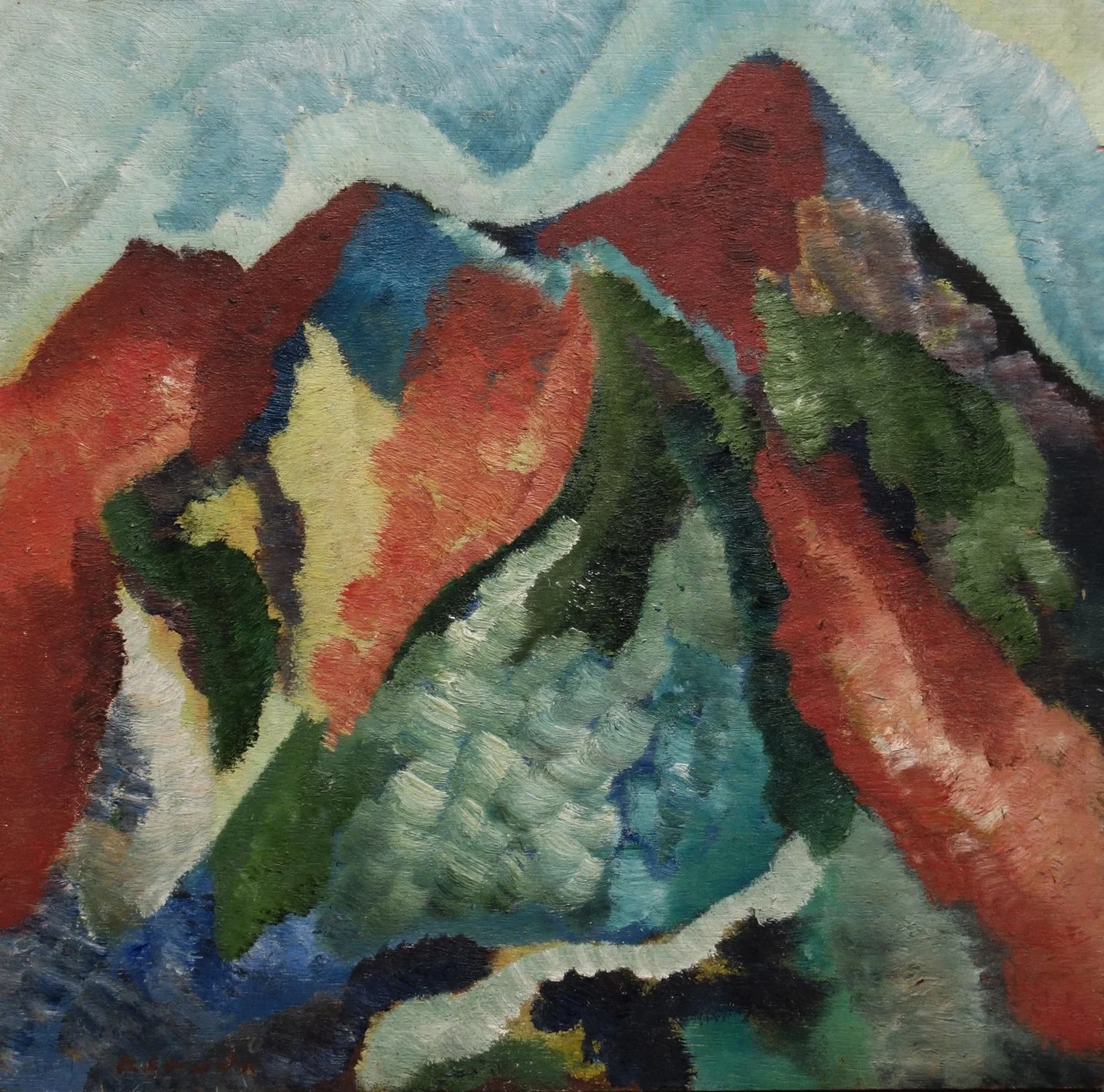 Ed Kamuda - #4, oil on board, 10 x 10 in. $1500