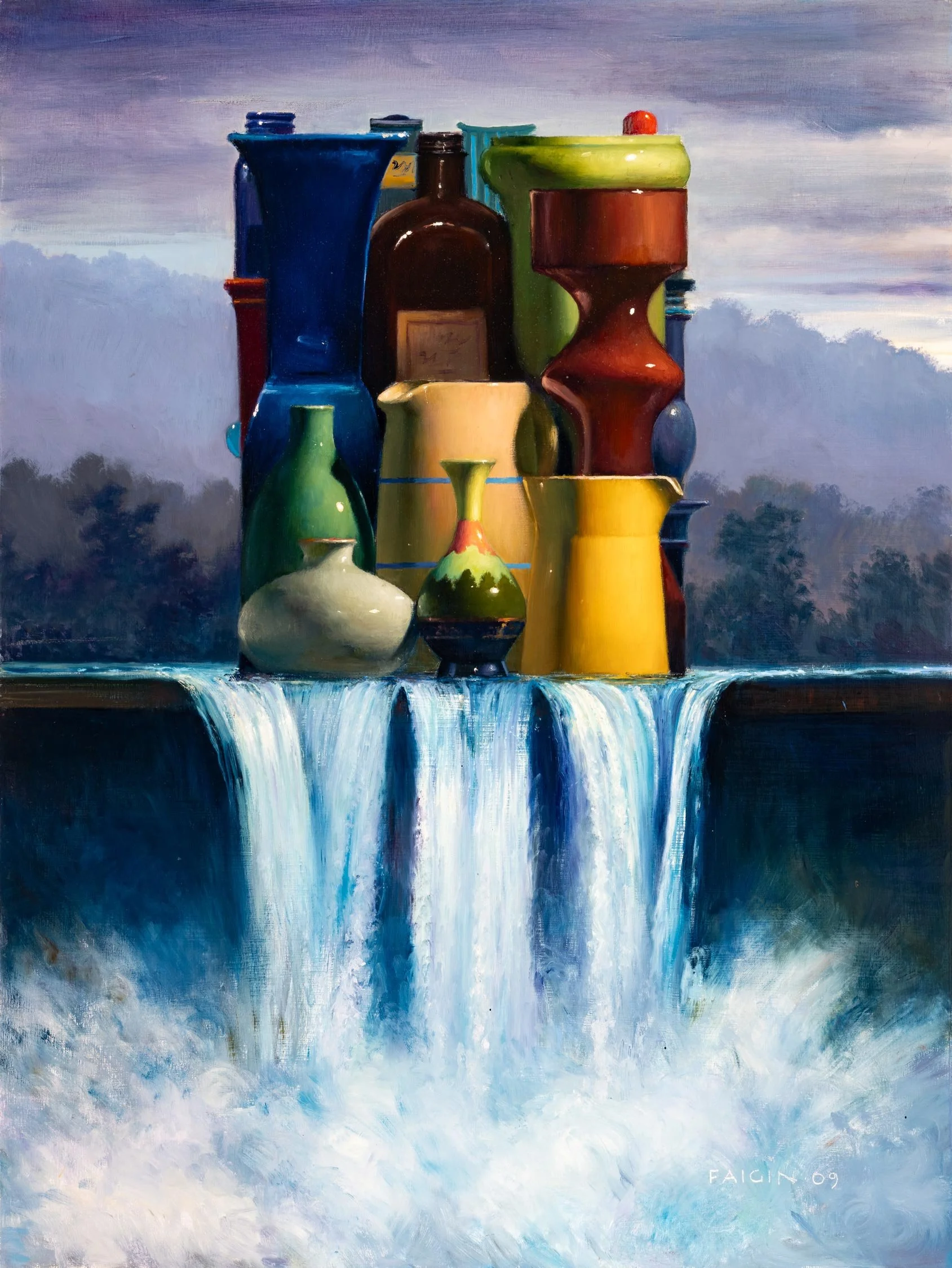Gary Faigin - Fall Group Picture, 2009, oil on panel, 40 x 30 in. $12000