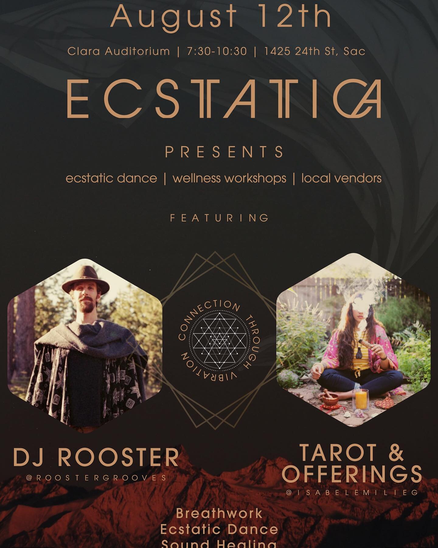 This and so much more ✨

Join us on Friday 8/12 for a very special, curated experience by @megangrace_90 @mend_n_grow @masonhunters @roostergrooves 

See you there 🙌🏾

#ecstatica #ecstaticdance #thingstodoinsacramento #radicalwellness #tarotreaders