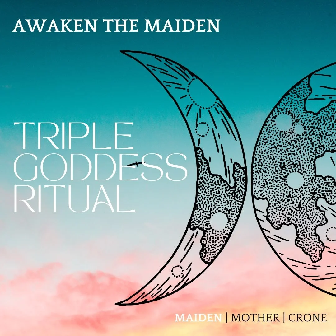 I am bringing back one of my favorite offerings this fall:

The Triple 🌒🌕🌘 Goddess Ritual series!

In the past, I taught about the archetype of the Triple Goddess over the course of 3 Radical Rituals. In our first gathering on September 10th, we h