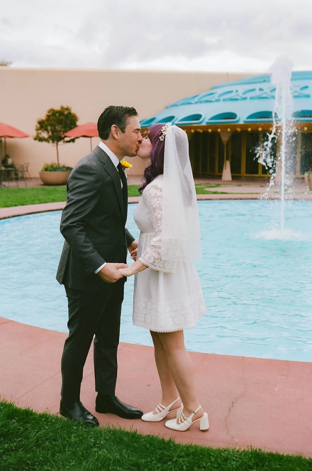 Marin County Civic Center Wedding at the Fountain