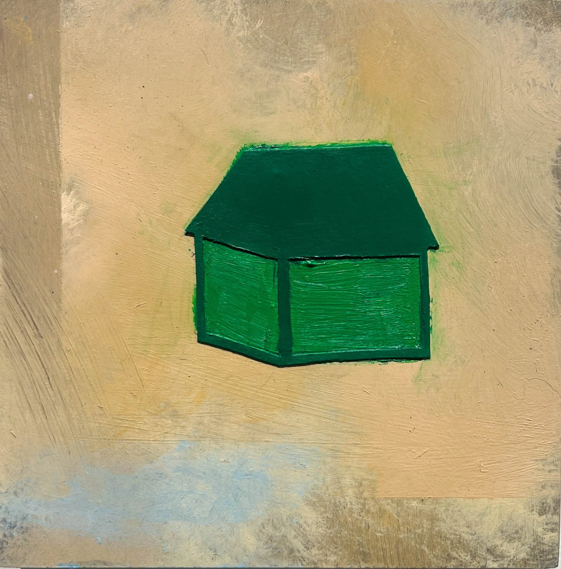 A Home Don’t Really Mean S**t Til Everybody Got One (Parcel 2) --
8" x 8" --
Oil Paint and Acrylic on Wood Panel --
Acquired***