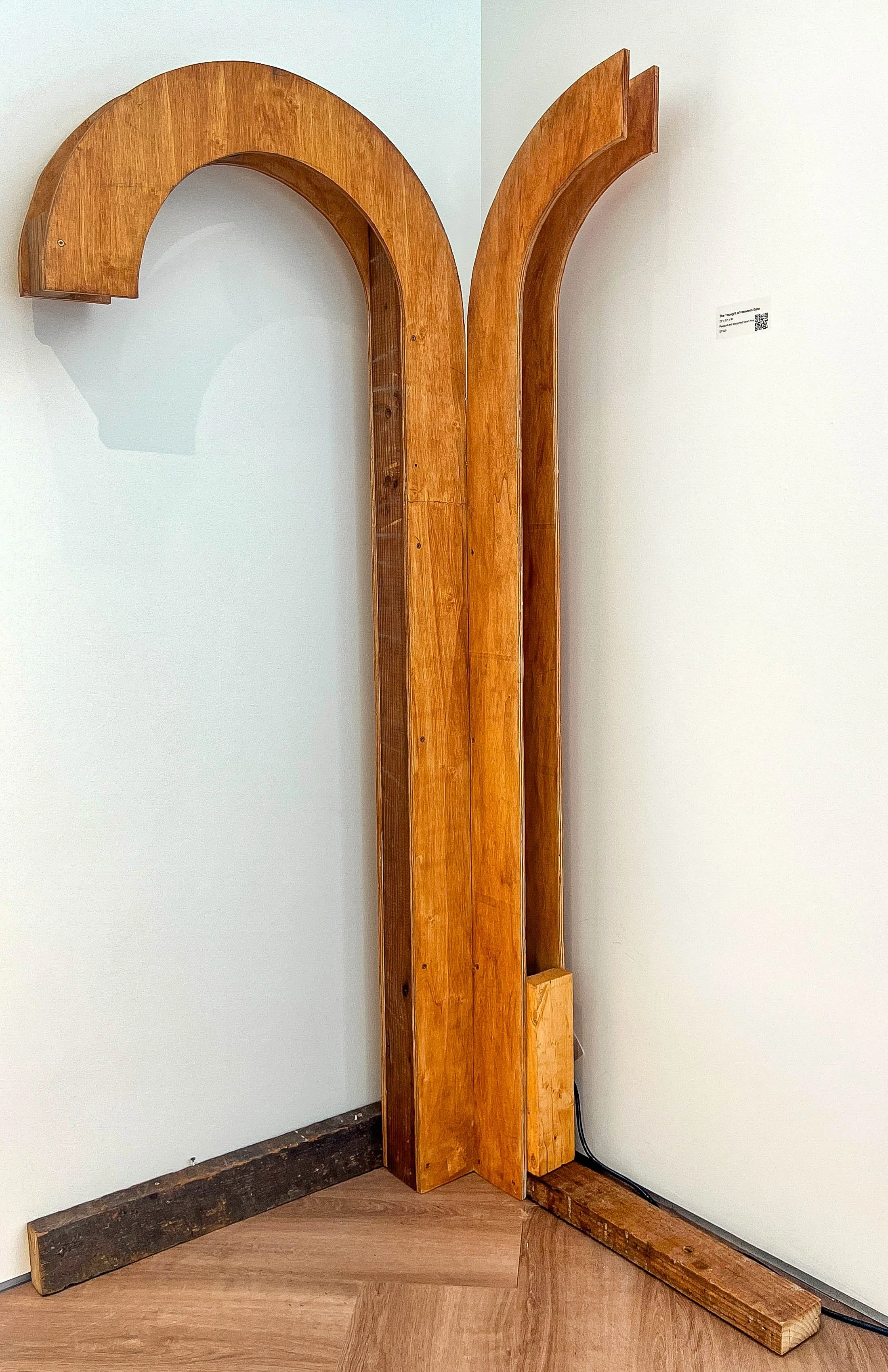 The Thought of Heaven's Gate, 2025 --
72" x 32" x 24" --
Plywood and Reclaimed Heart Pine --
Inquire for Pricing