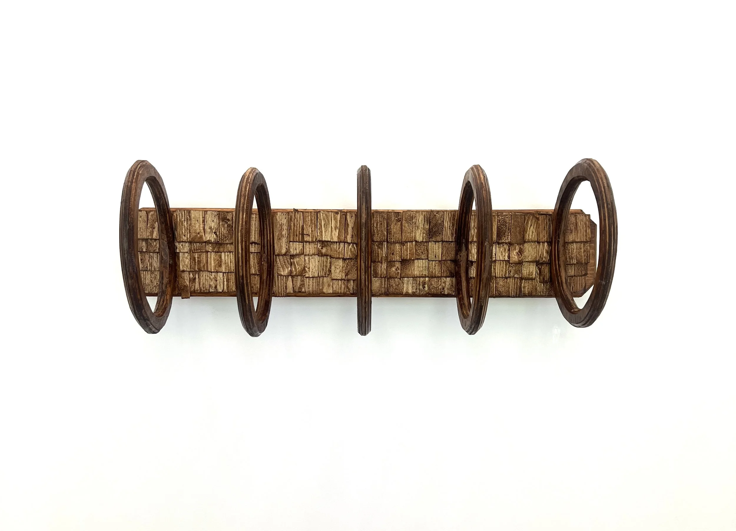 Pelota Americana (F it, We Ball), 2025 --
40" x 13" x 12" --
Plywood and Oak --
Inquire for Pricing