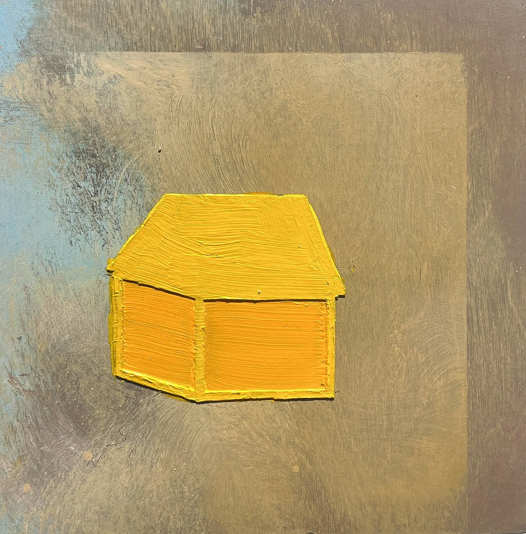 A Home Don’t Really Mean S**t Til Everybody Got One (Parcel 3) --
8" x 8" --
Oil Paint and Acrylic on Wood Panel --
Inquire for Pricing