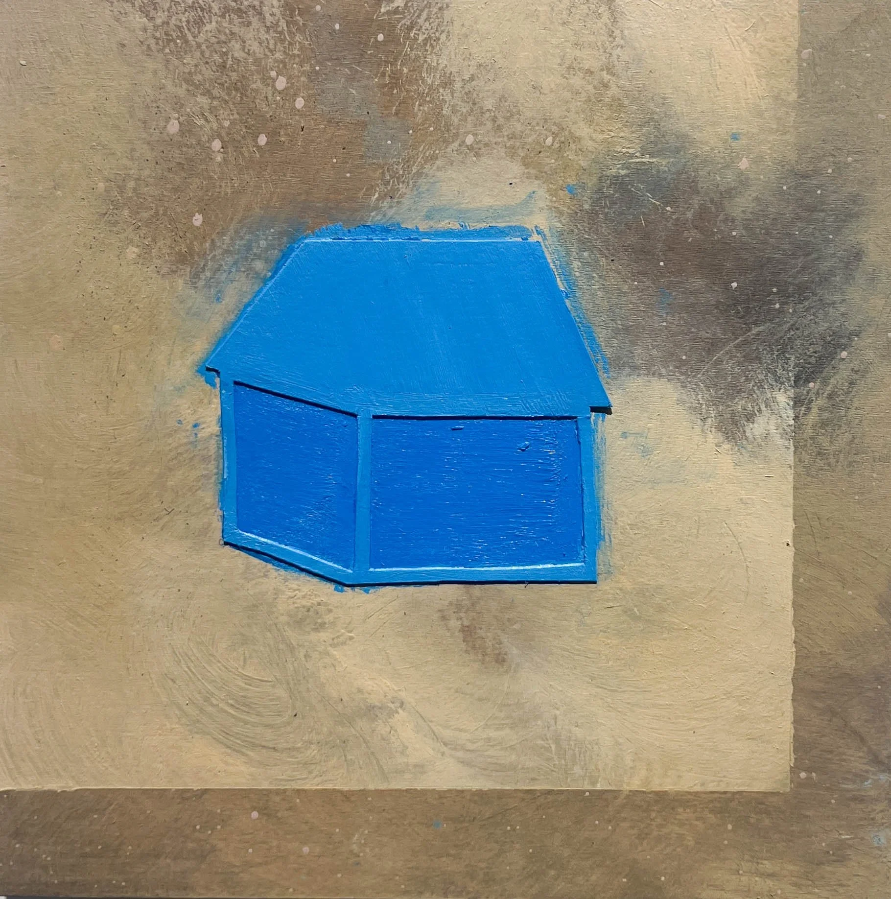 A Home Don’t Really Mean S**t Til Everybody Got One (Parcel 1) --
8" x 8" --
Oil Paint and Acrylic on Wood Panel --
Acquired***