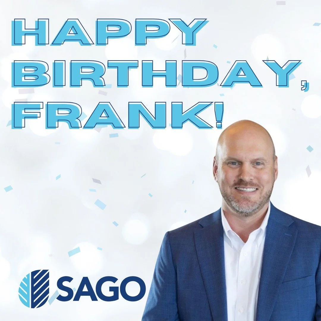 🎉 Happy Birthday, Frank 🎉 
 
We&rsquo;re thankful to have you as part of our Sago family. Wishing you a wonderful birthday, and cheers to an incredible year ahead!