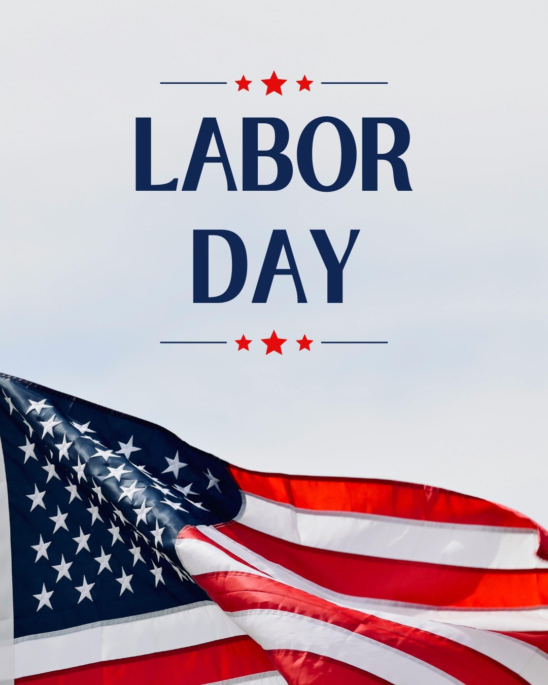 🇺🇸 Happy Labor Day!

Today, we celebrate the hard work, dedication, and contributions of the people who keep our communities moving forward.

Wishing everyone a safe and relaxing Labor Day weekend!