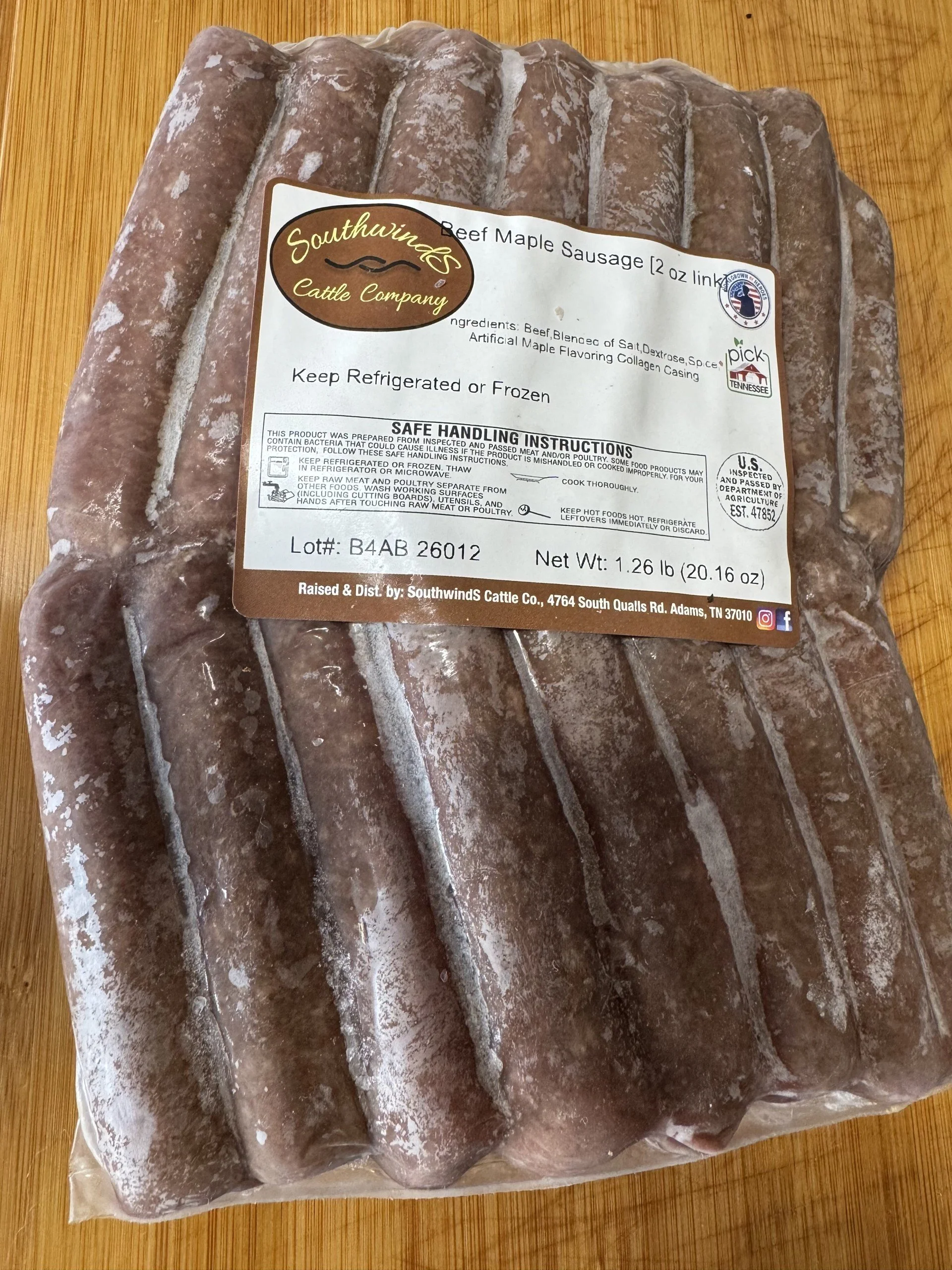 Maple Link Breakfast Sausage